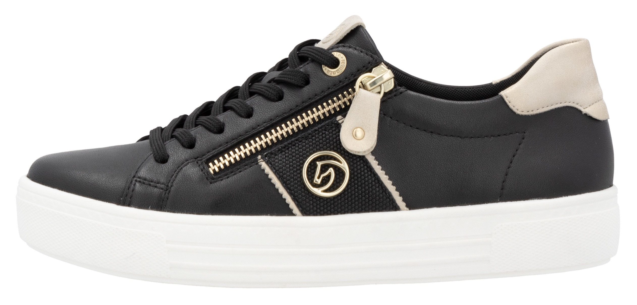 Remonte Plateausneakers , vrijetijdsschoen, lage schoen, veterschoen, uitneembare zachte inlegzool