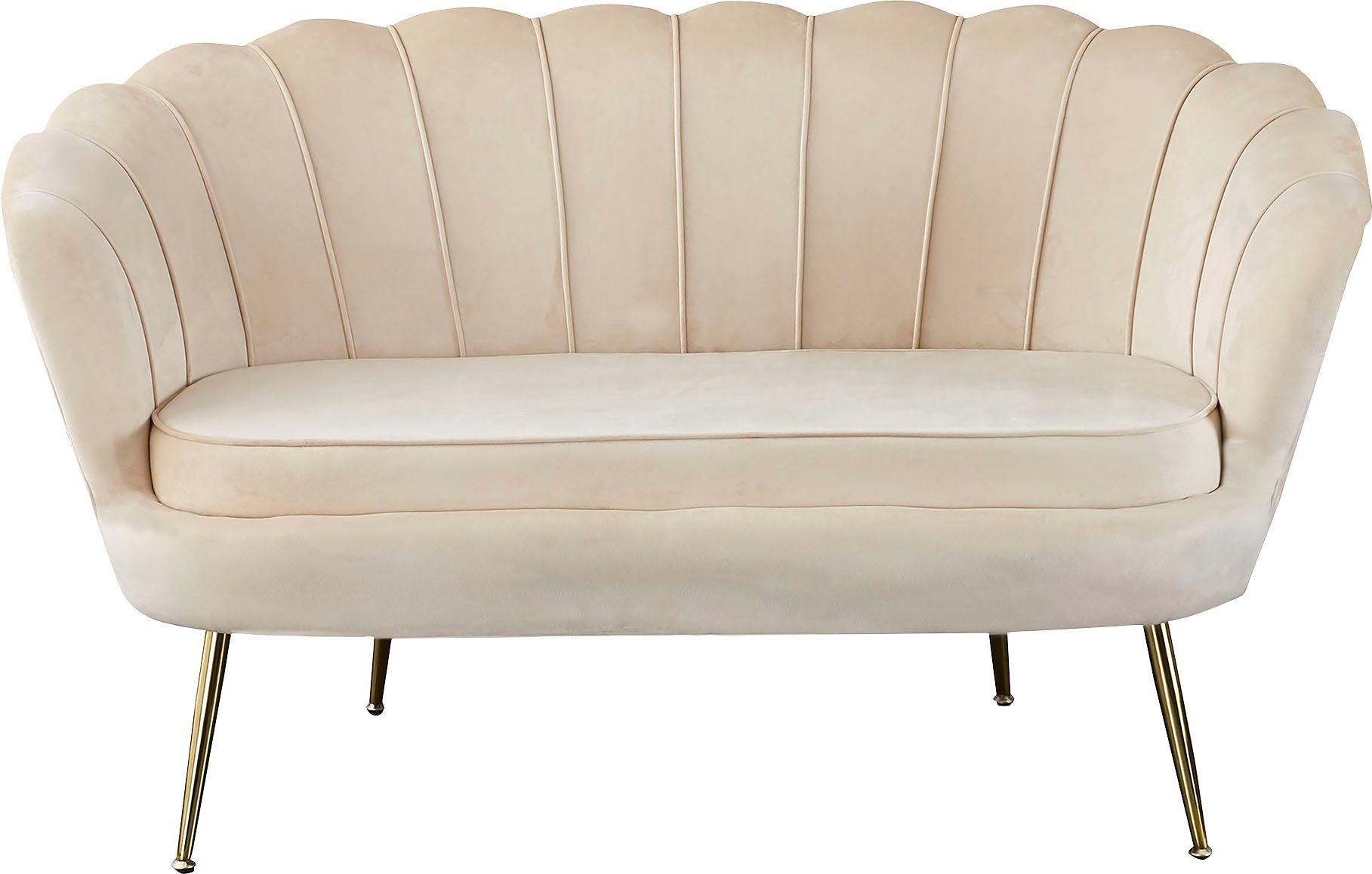SalesFever 2-zitsbank Clam opvallend schelpdesign, breedte 136 cm