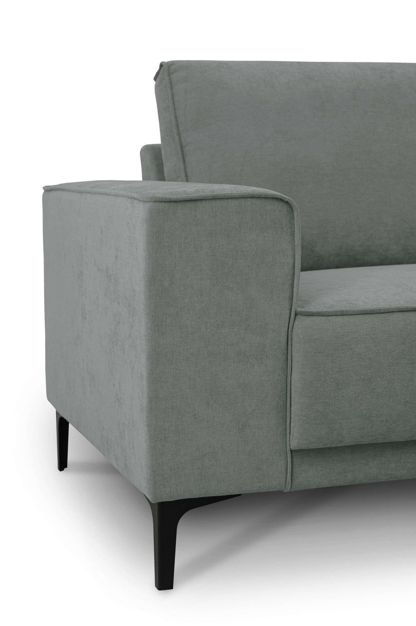 Places of Style Hoekbank Oland, structuur, platweefsel, luxe microvezel, bouclé