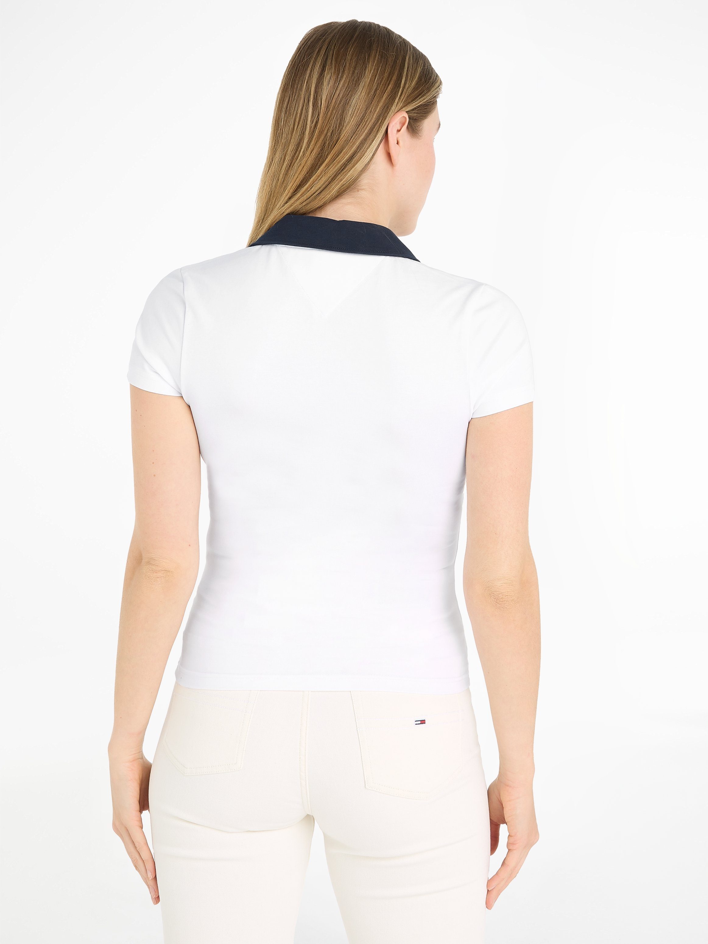 TOMMY JEANS Poloshirt TJW SLIM CONTRAST V SS POLO EXT