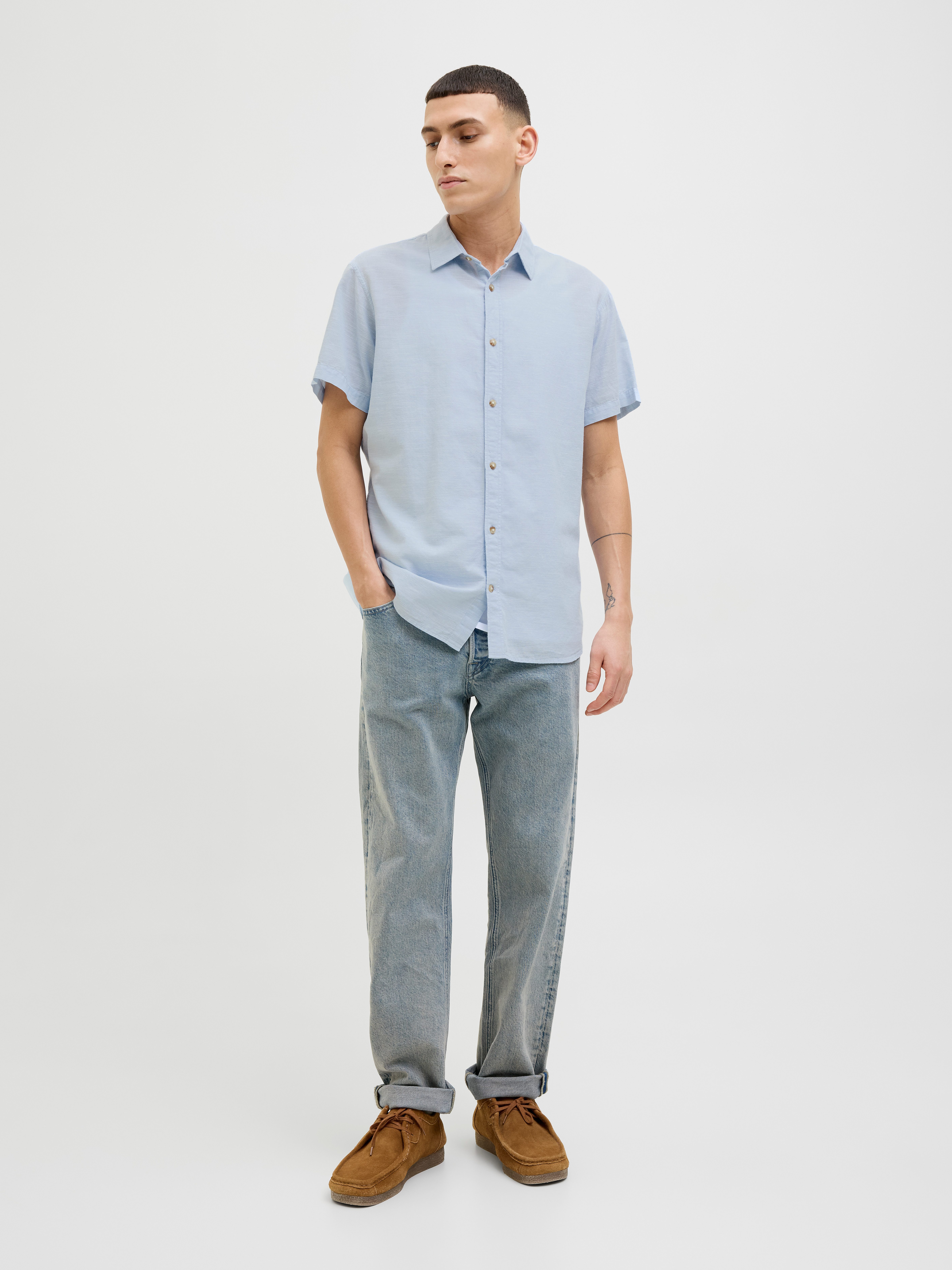 Jack & Jones Overhemd met korte mouwen JJESUMMER SHIRT SS SN