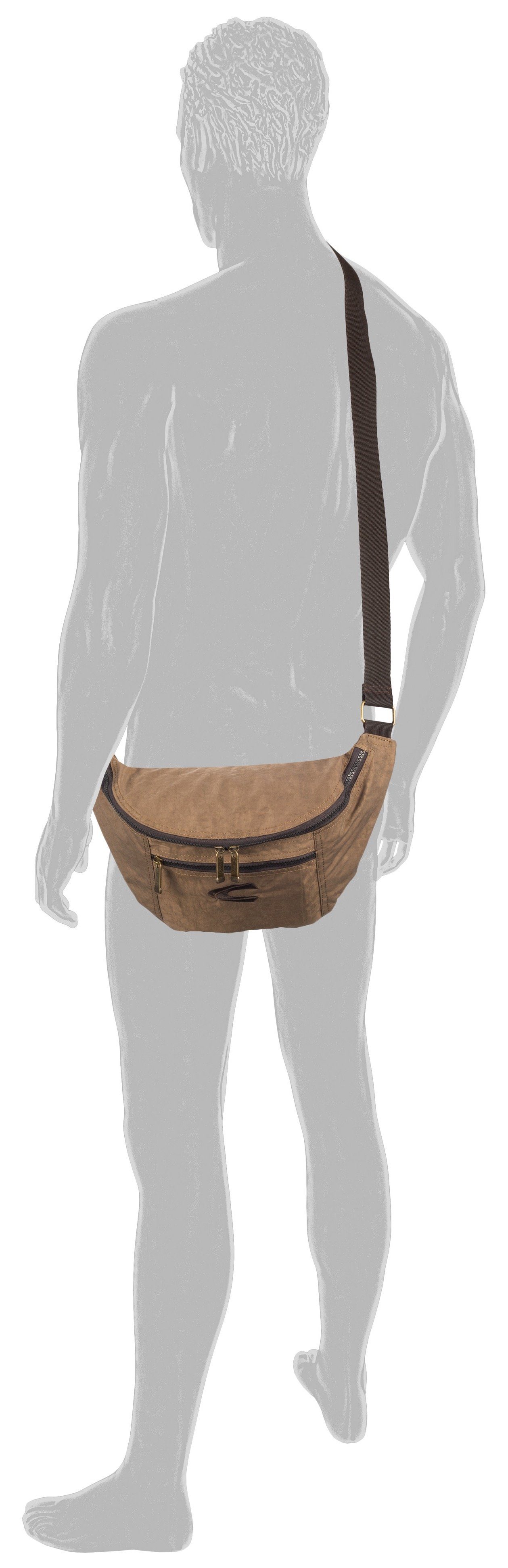 camel active Schoudertas Journey van licht robuust nylon, functioneel perfect voor alle levensomstandigheden