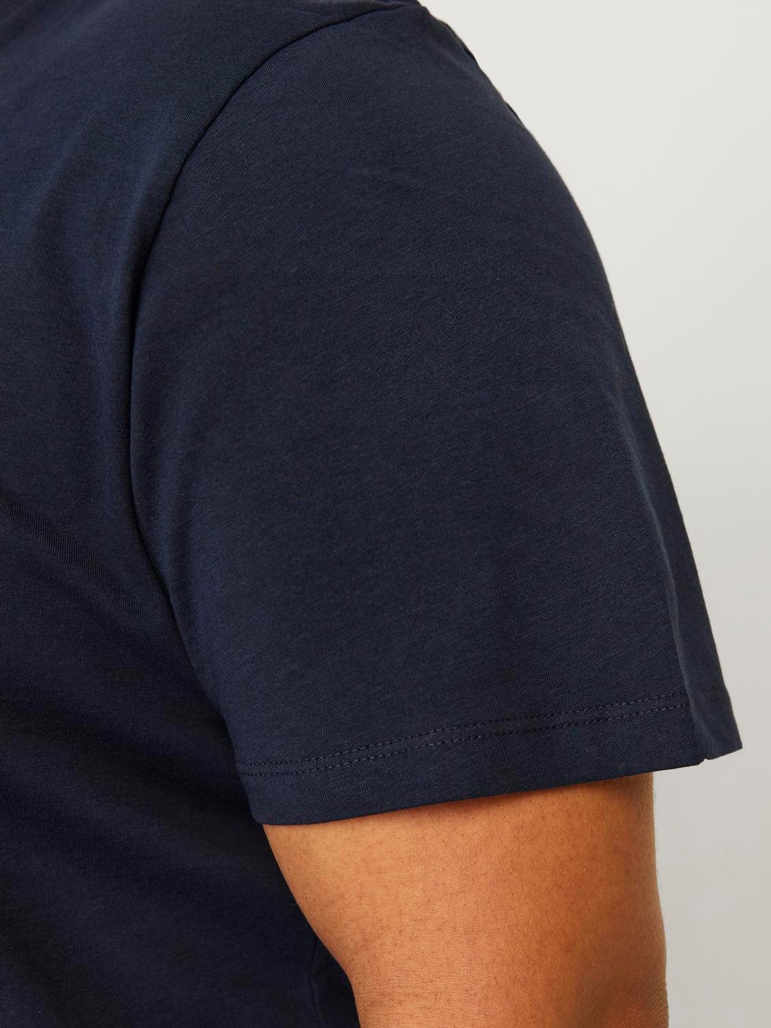 Jack & Jones PlusSize T-shirt JJECALEB VARSITY TEE SS O-NECK NOOS PLS