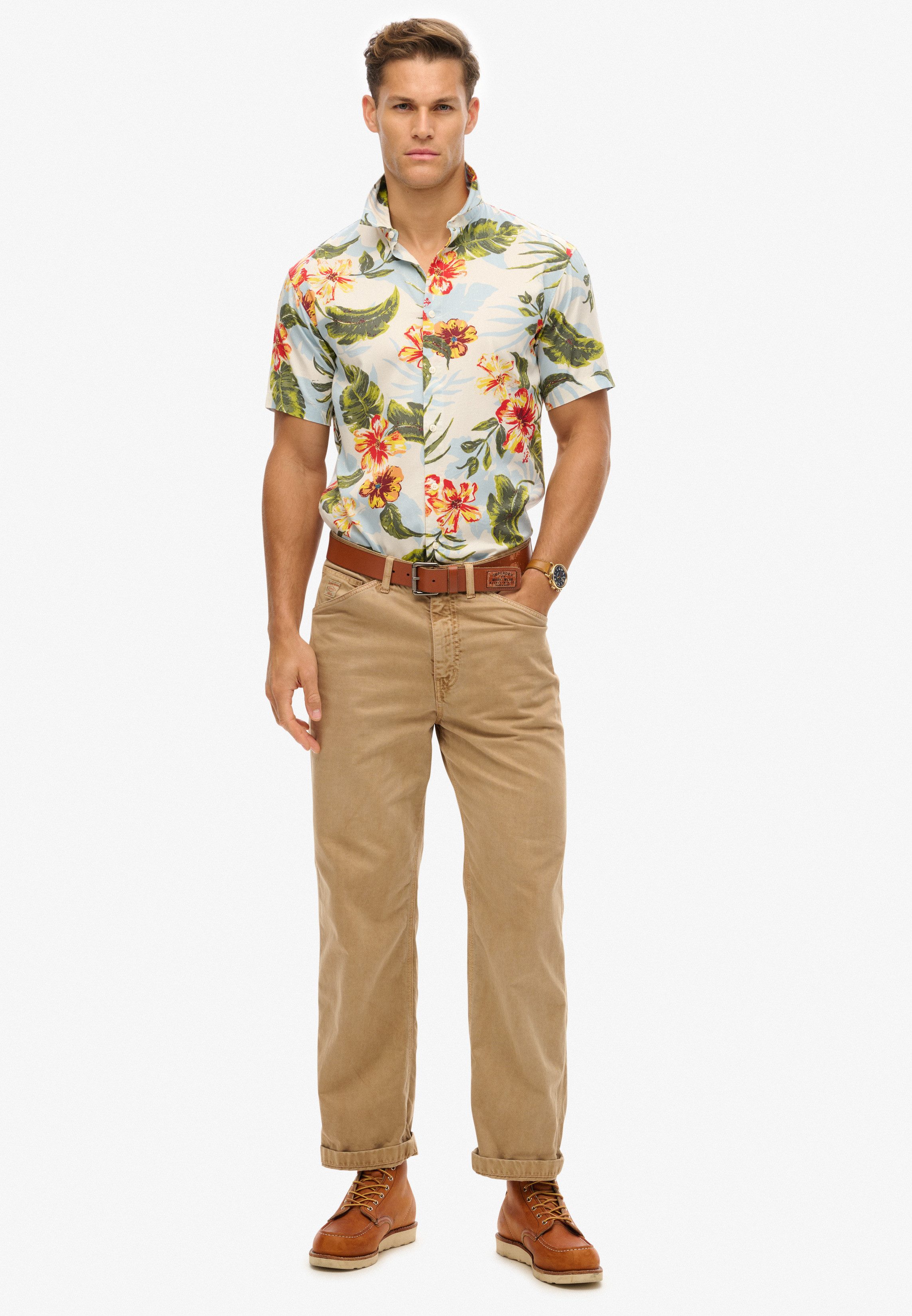Superdry Overhemd met korte mouwen HAWAIIAN PRINT SHIRT