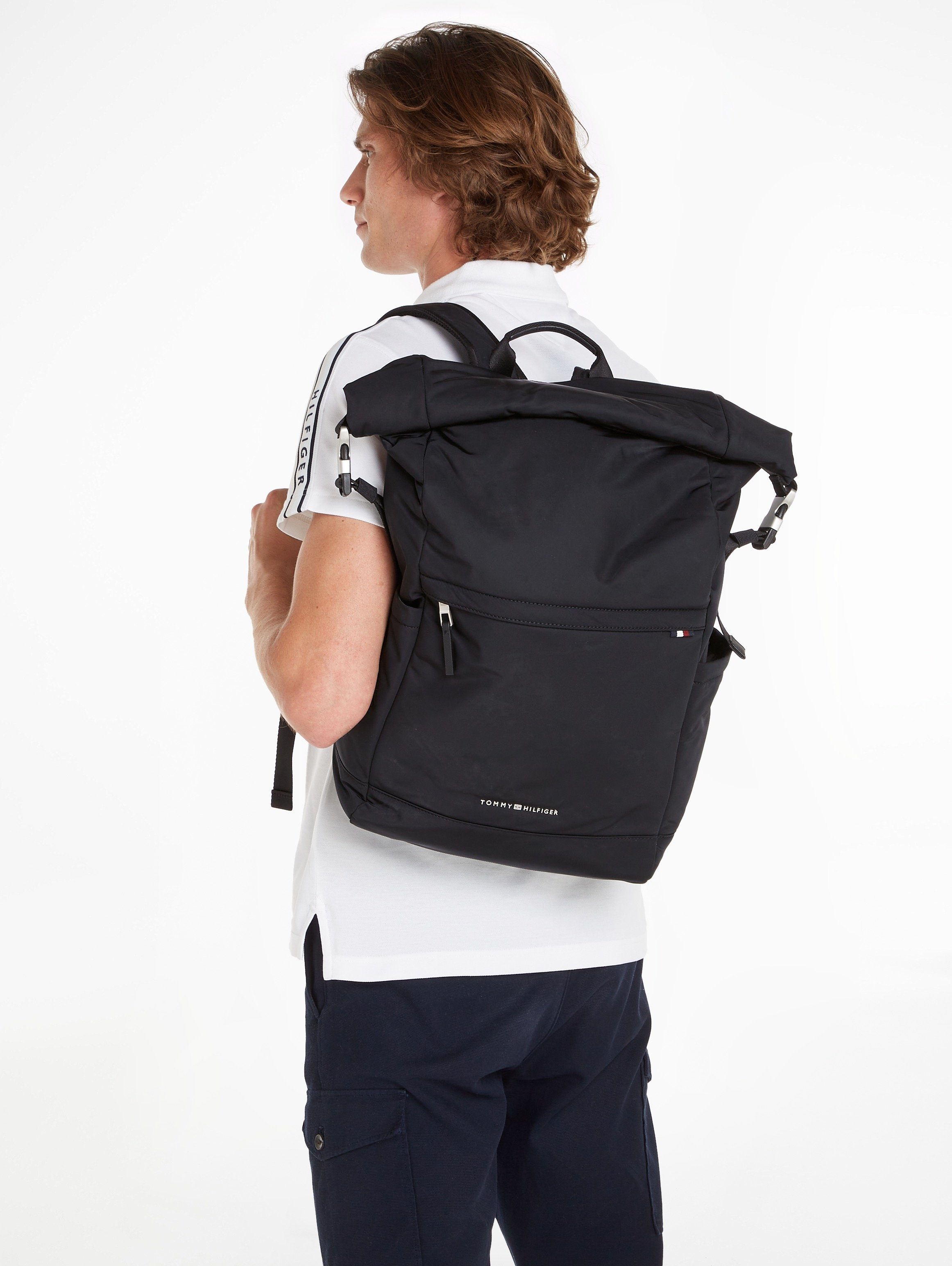 Tommy Hilfiger Rugzak TH SIGNATURE ROLLTOP BACKPACK