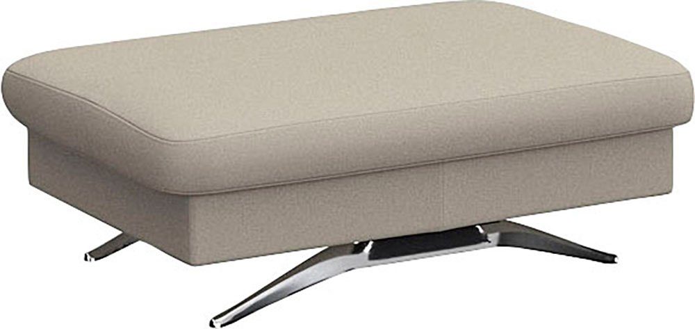 FLEXLUX Poef Glow zithocker, gestoffeerde Hocker met opbergruimte, voet van aluminium hockers wit
