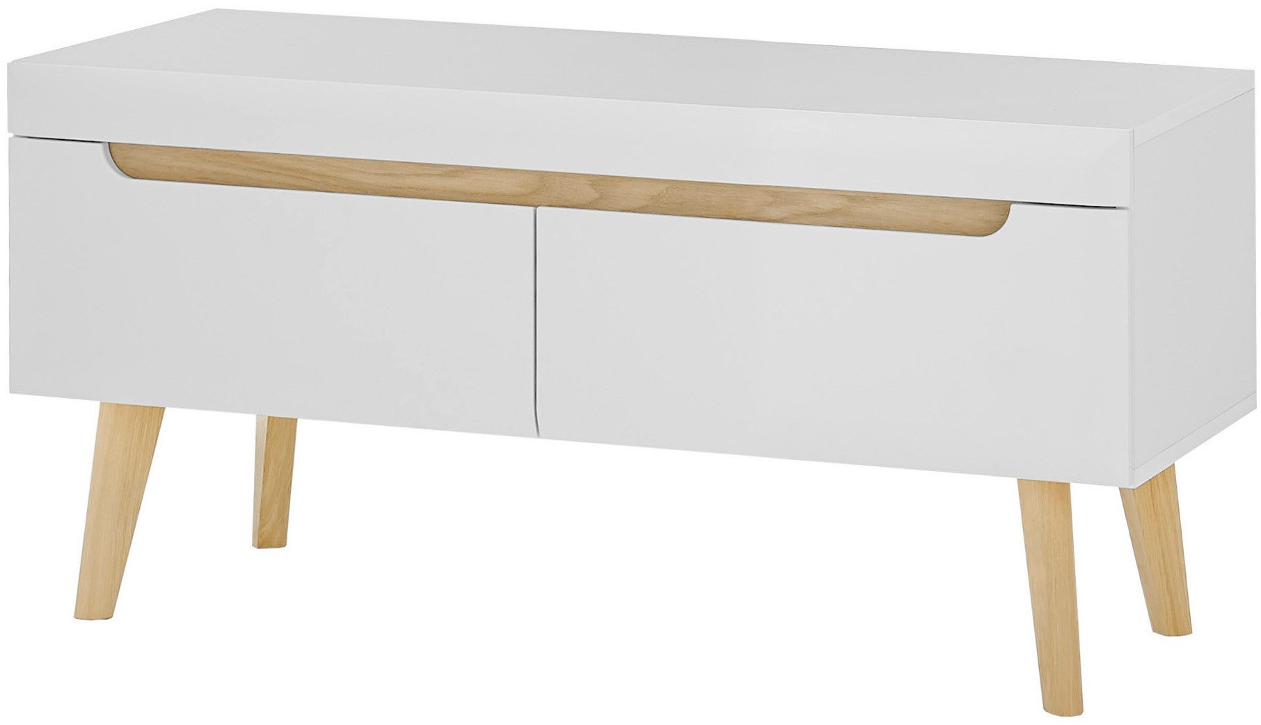 INOSIGN Tv-meubel Torge, TV-kast, TV-kommode, televisiekast, TV-bord afgeschuinde poten, drie kleuren, scandi design, 107 cm breed (1 stuk)