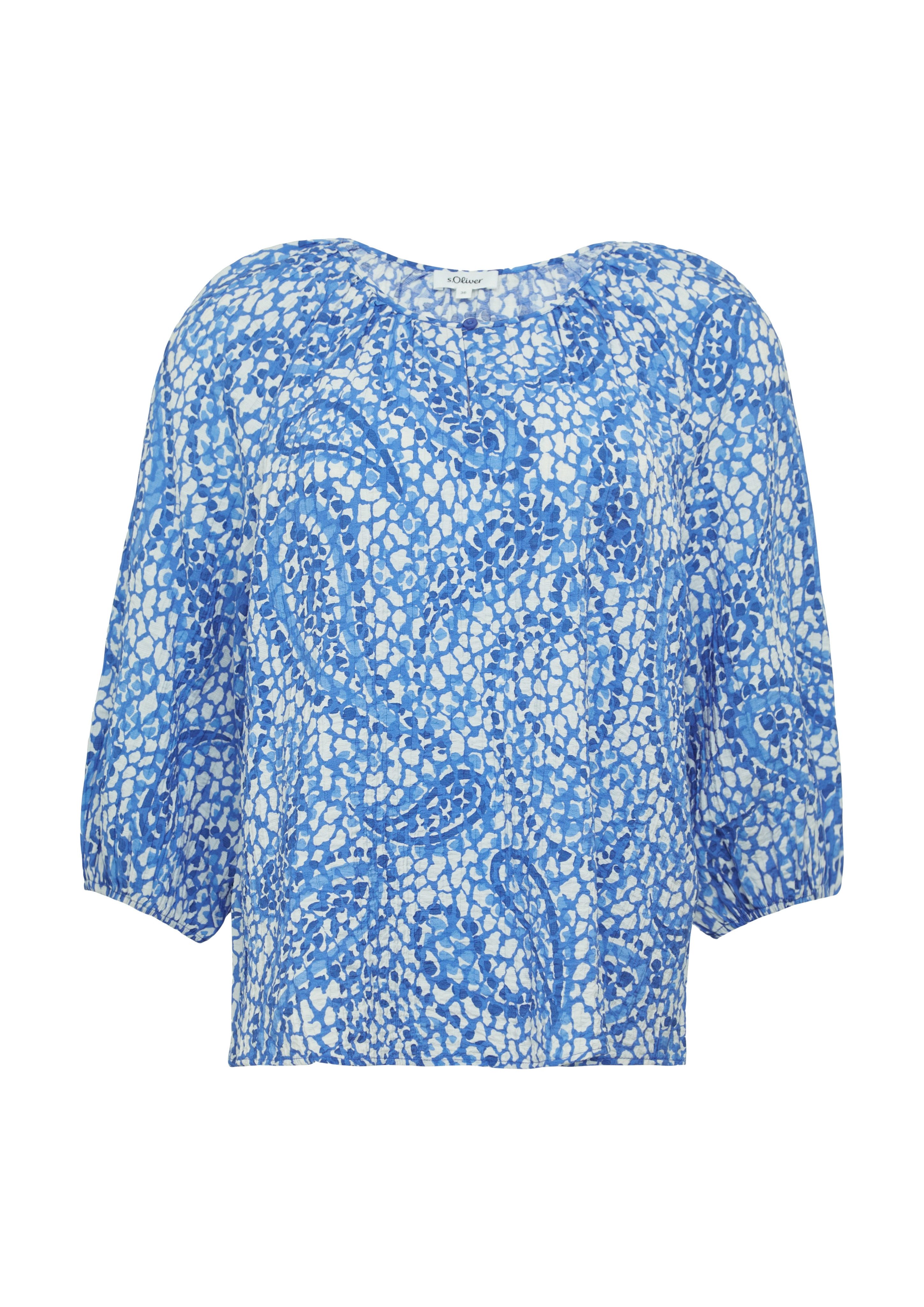 s.Oliver Klassieke blouse met print all-over
