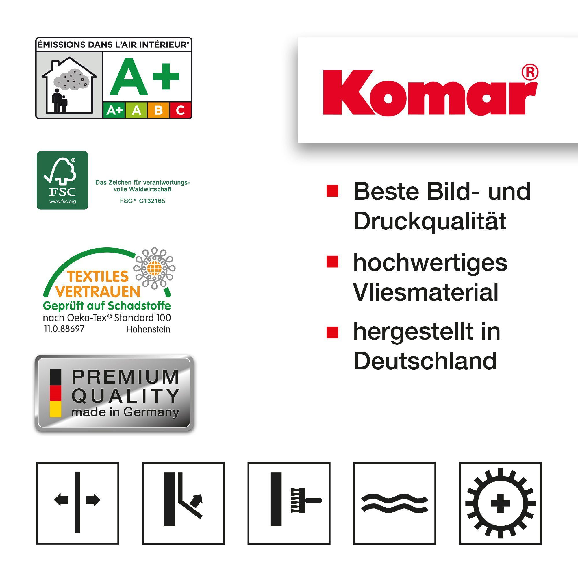 Komar Vliesbehang Digitale print vlies - Palmiers Tropicaux - Afmeting 250 x 250 cm (1 stuk)