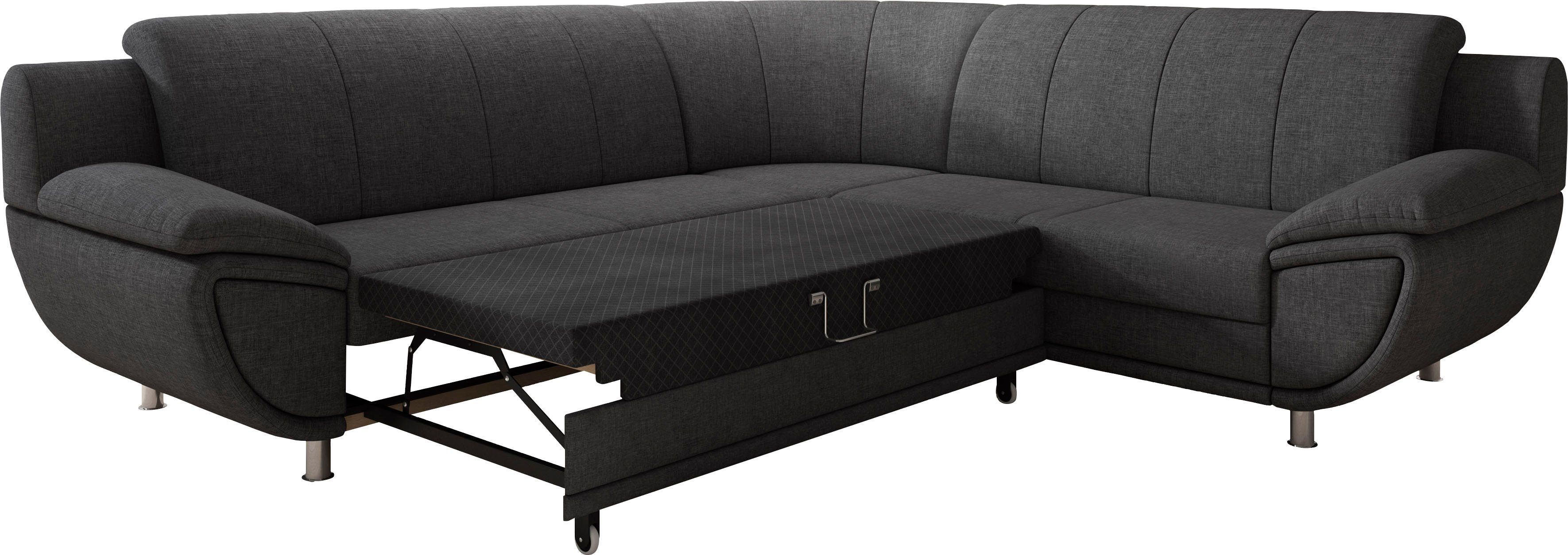 TRENDMANUFAKTUR Hoekbank Rondo II, tijdloos & elegant, comfortabele armleuningen, L-vorm