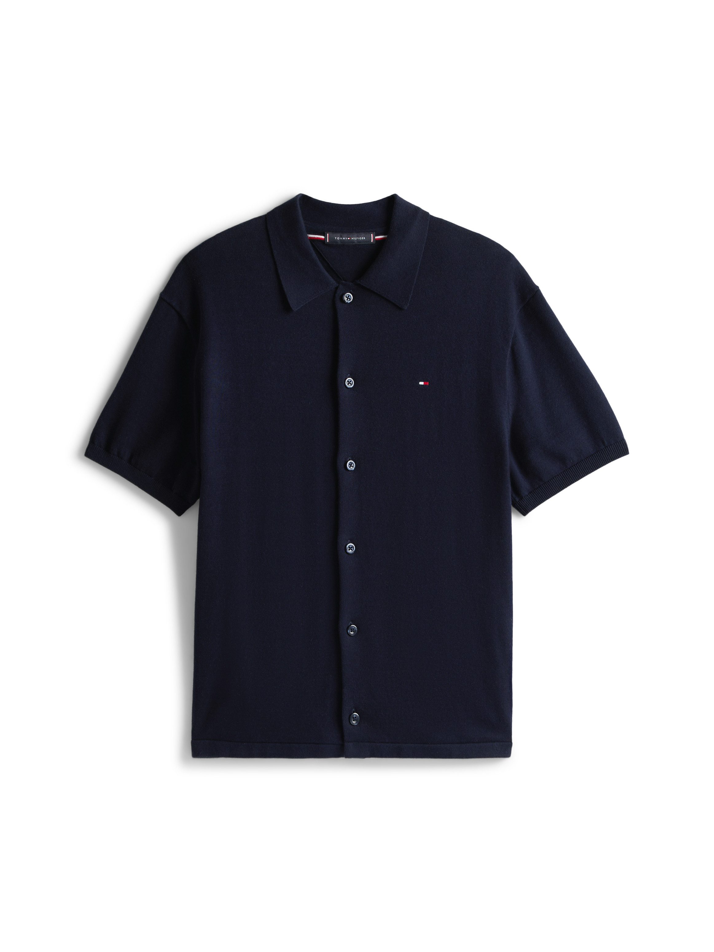 Tommy Hilfiger Overhemd met korte mouwen ESSENTIAL COTTON SS OVER SHIRT