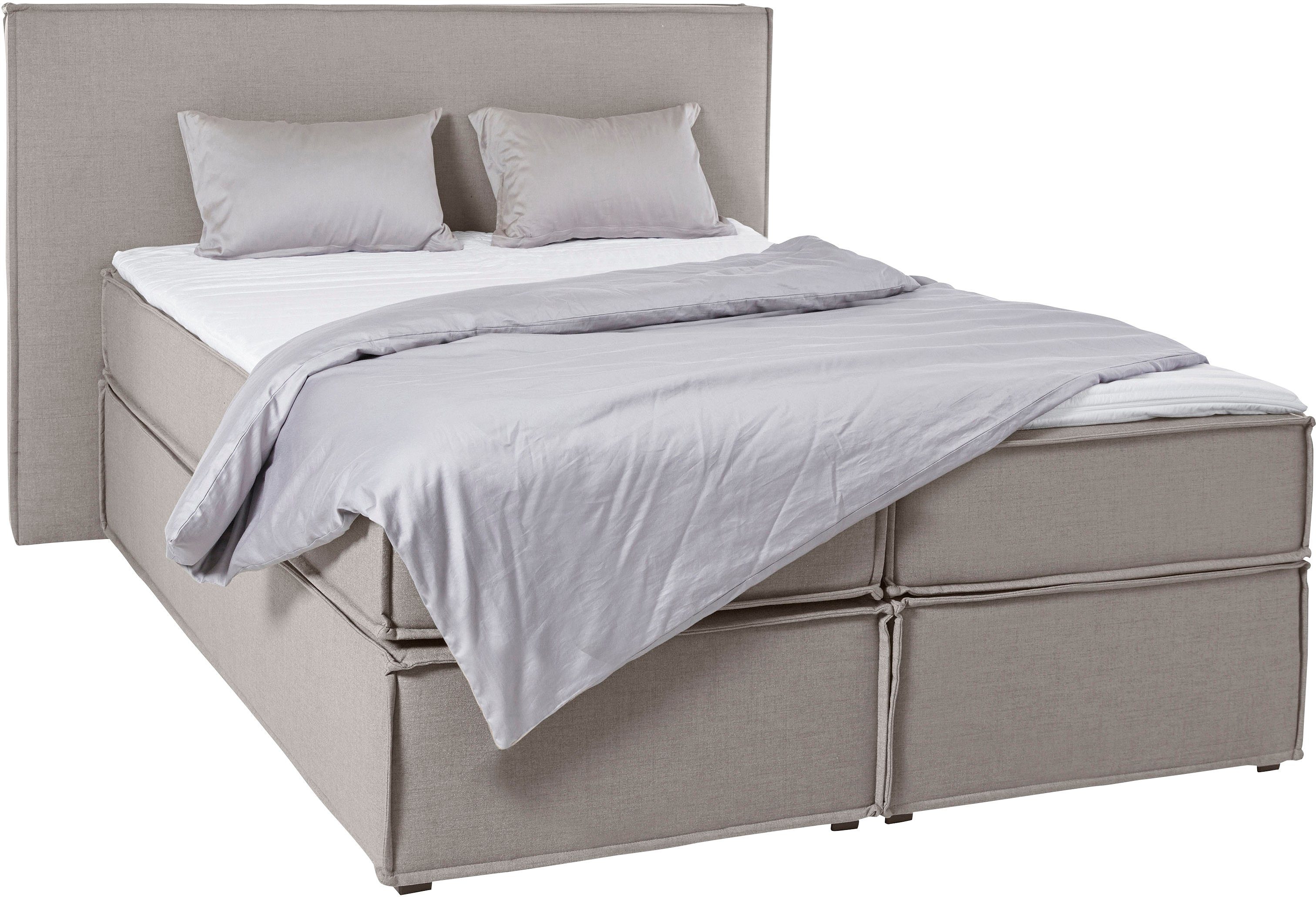 LeGer Home by Lena Gercke Boxspring Yuma incl. topmatras, in 4 breedten, 3 matrassoorten en elk 2 hardheden