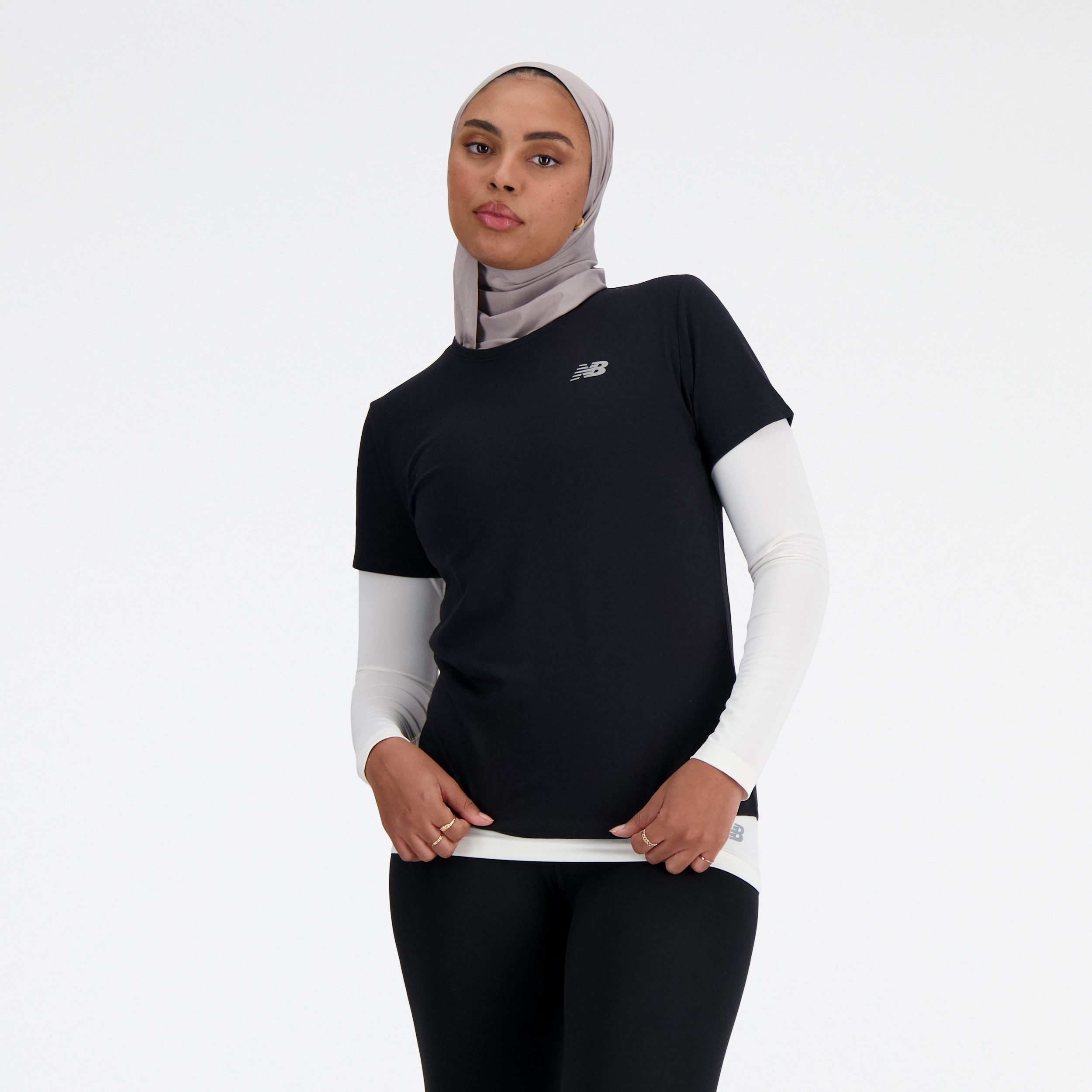 New Balance Runningshirt SPORT ESSENTIALS HEATHERTECH T-SHIRT