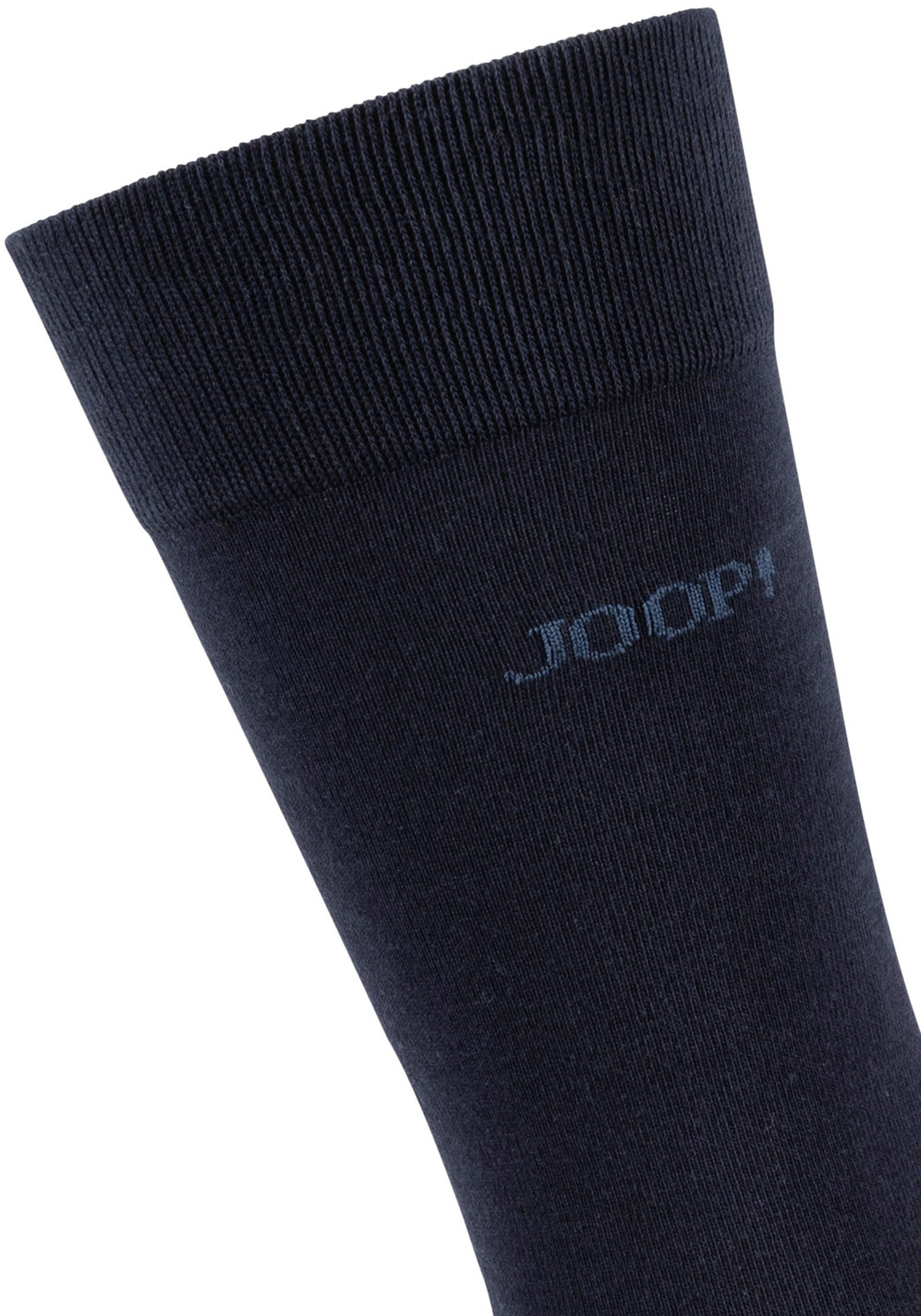 JOOP! Sokken Premium Essentials, versterkte hiel, duurzame teen (Set van 4)