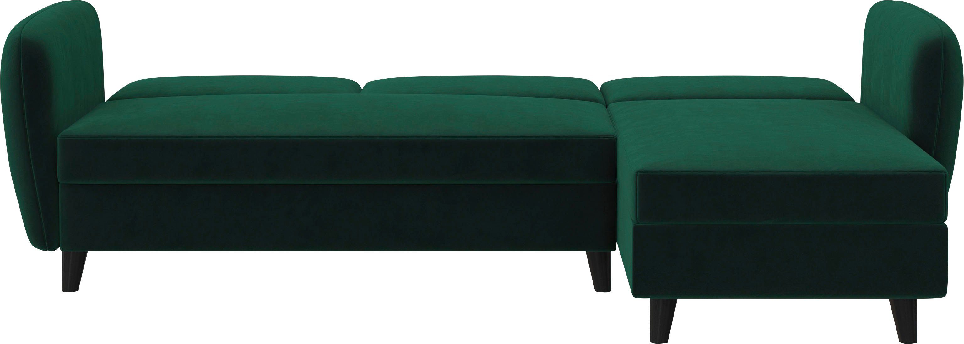 Dorel Home Hoekbank Perry, L-vorm Rugleuning, verschillende kleurvarianten, zithoogte 43 cm, breedte 219 cm