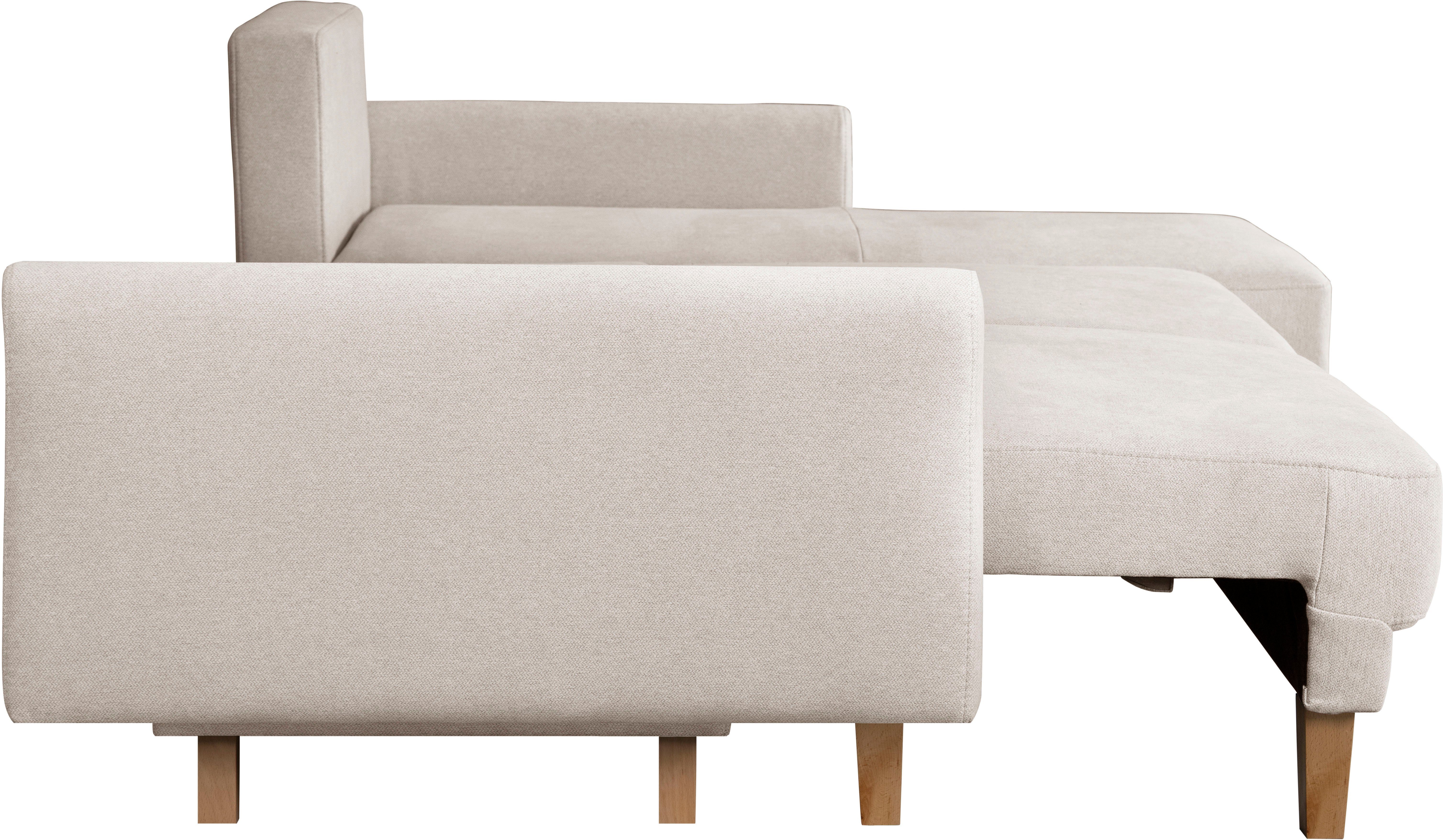Home affaire Hoekbank TRIPLO optionele slaapbank met bedlade, afmetingen B/D/H: 234/164/89 cm
