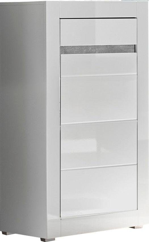 INOSIGN Wandmeubel Carat wordt geleverd met twee latten, 1 x grijs, 1 x wit (set, 4-delig)