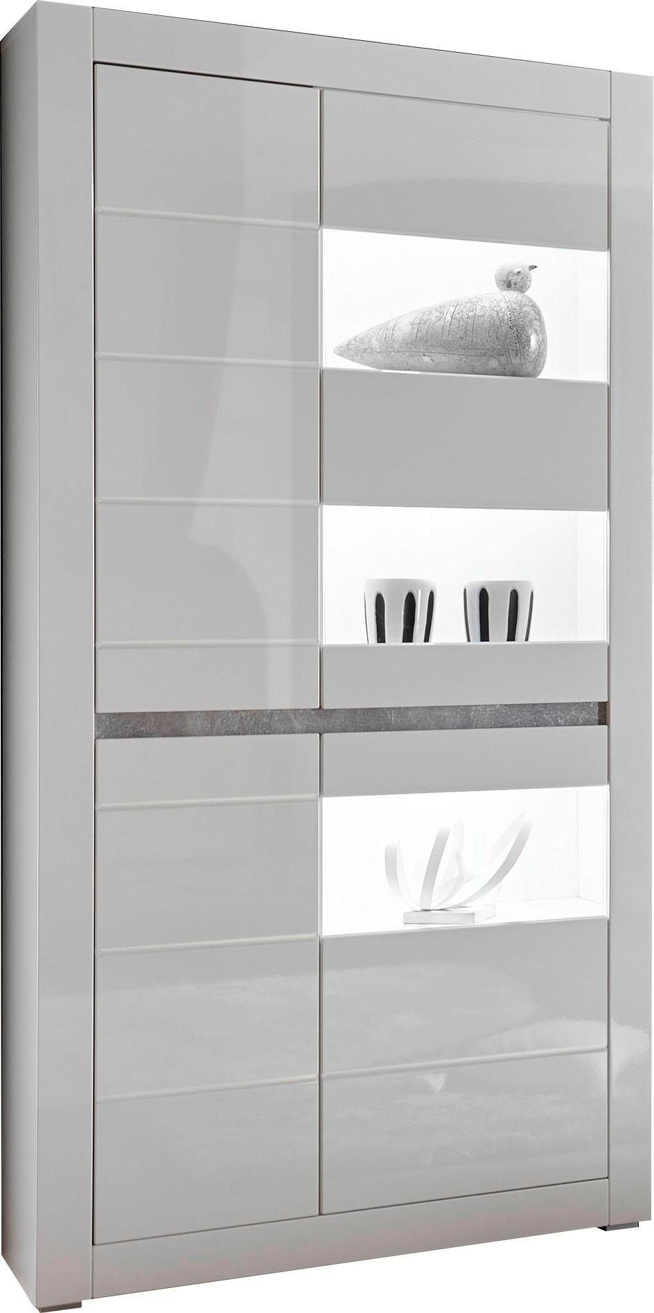 INOSIGN Wandmeubel Carat wordt geleverd met twee latten, 1 x grijs, 1 x wit (set, 4-delig)