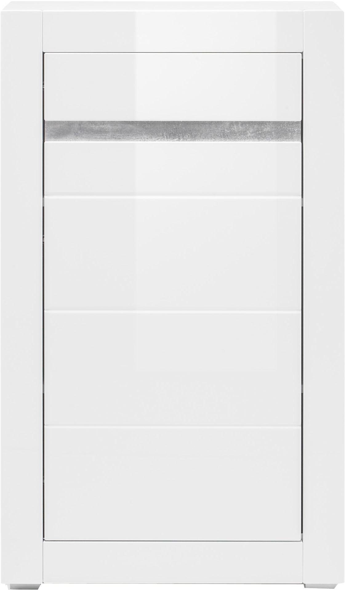INOSIGN Kast Carat Breedte 66 cm, front in wit en betonlook inbegrepen
