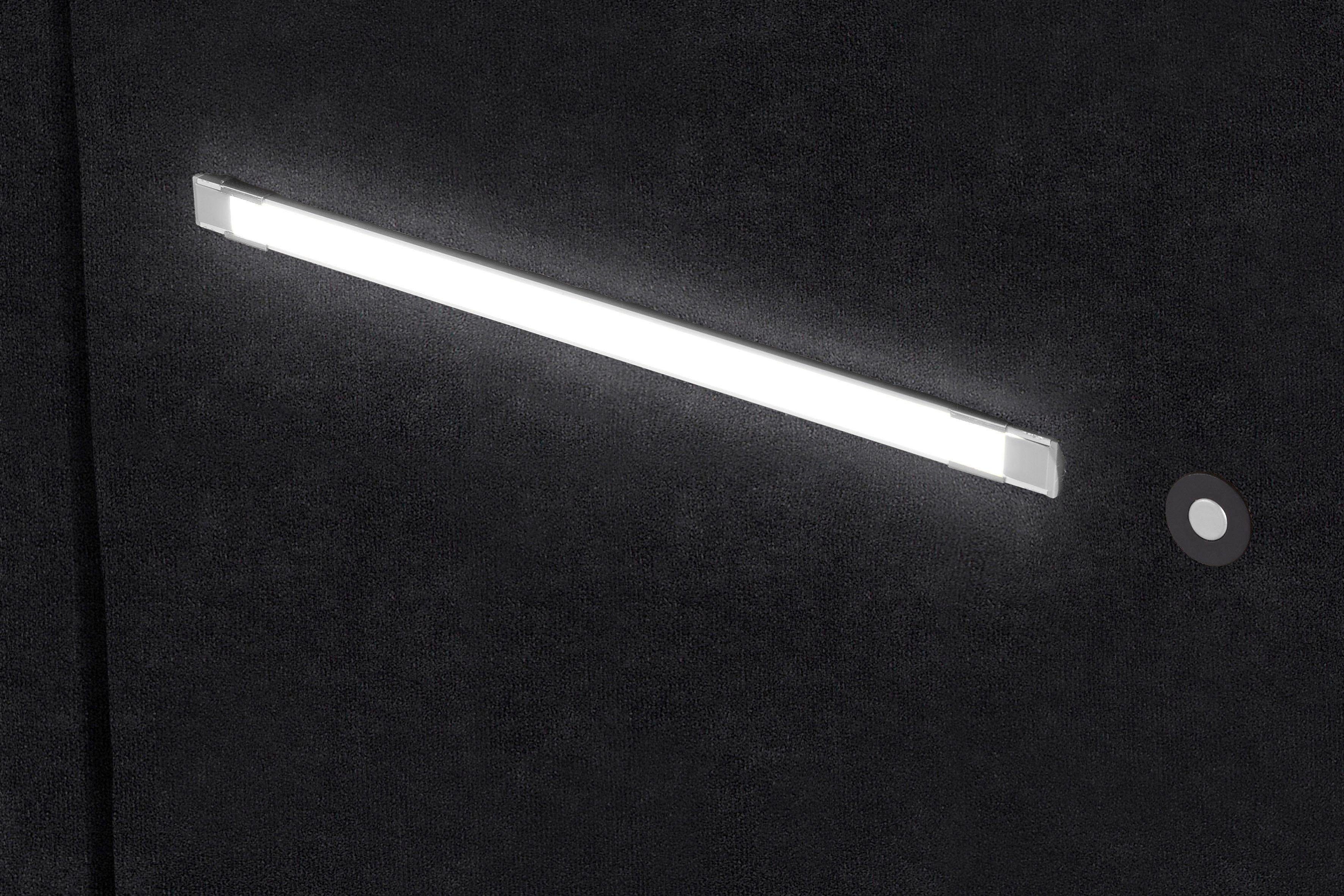 Westfalia Polsterbetten Gestoffeerd bed Elba naar keuze met ledverlichting
