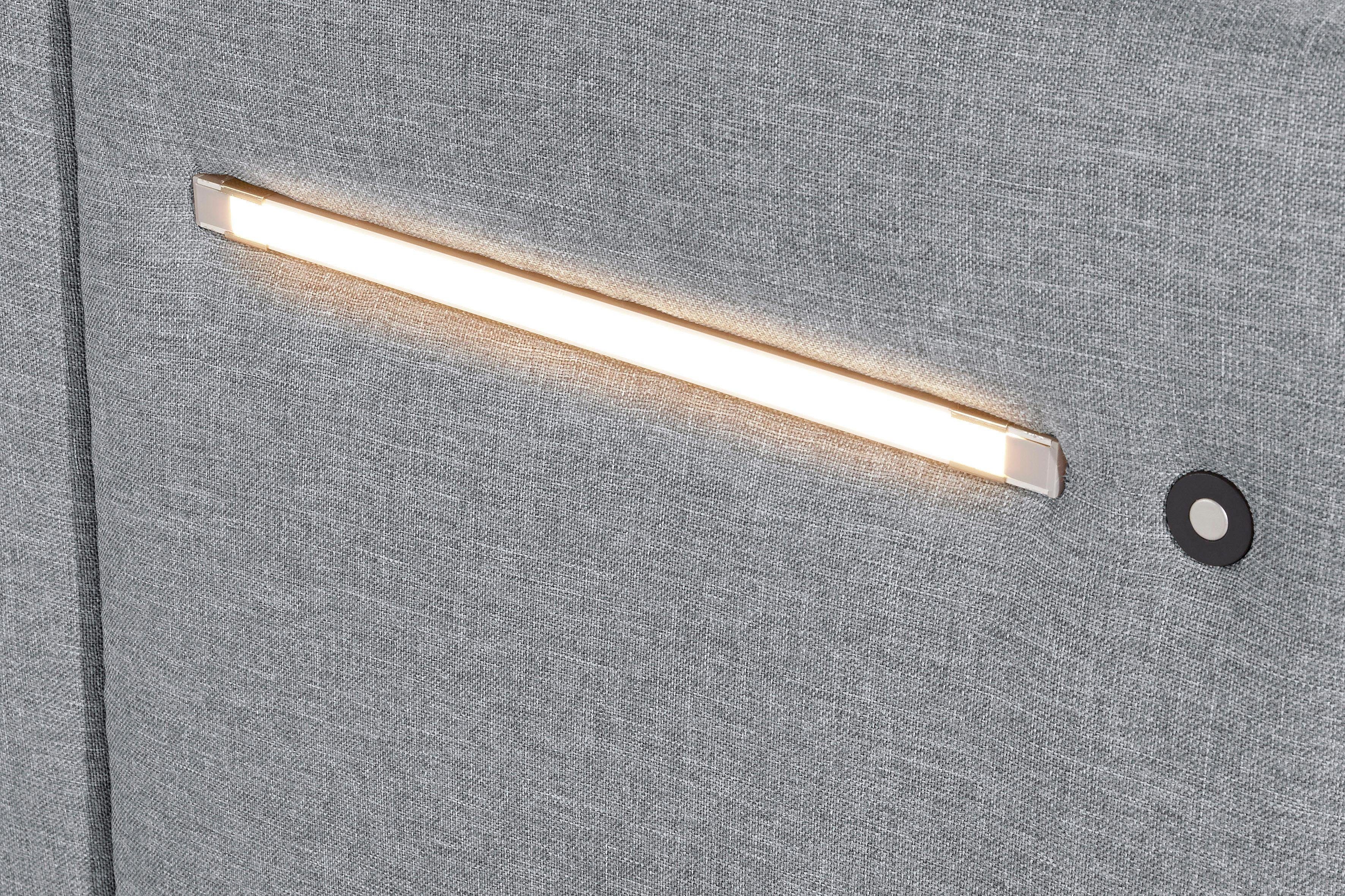 Westfalia Polsterbetten Gestoffeerd bed Elba naar keuze met ledverlichting
