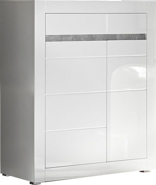 INOSIGN Wandmeubel Carat wordt geleverd met twee latten, 1 x grijs, 1 x wit (set, 4-delig)