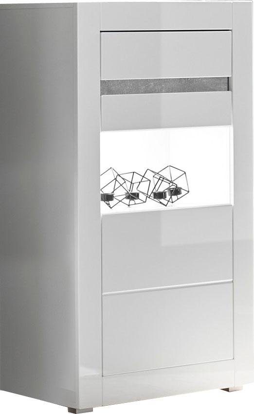 INOSIGN Wandmeubel Carat wordt geleverd met twee latten, 1 x grijs, 1 x wit (set, 4-delig)