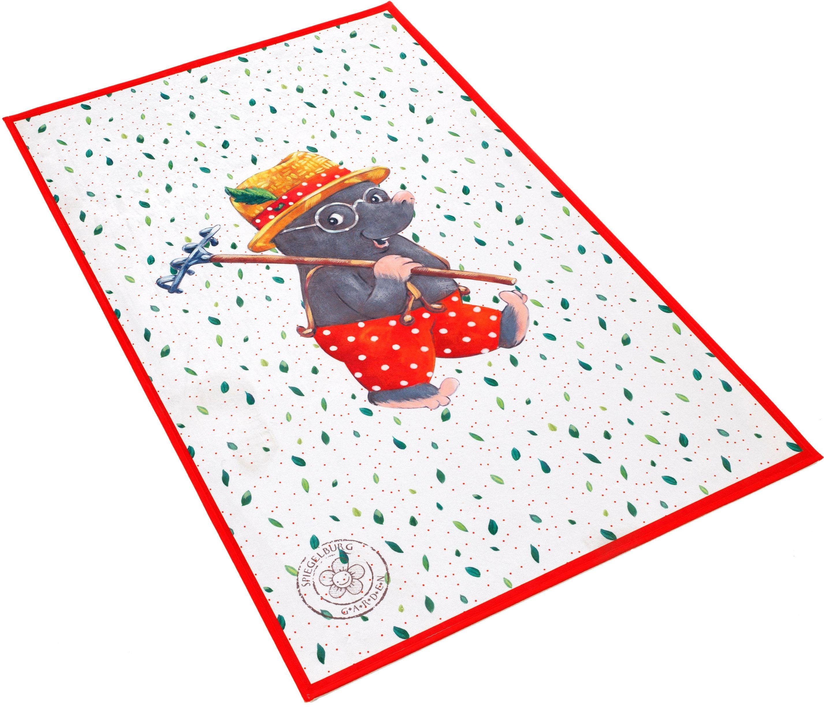 Vloerkleed voor de kinderkamer, GA-611, SPIEGELBURG GARDEN, rechthoekig, hoogte 6 mm, geprint