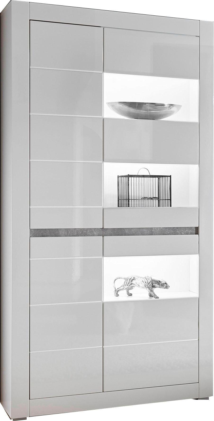 INOSIGN Wandmeubel Carat wordt geleverd met twee latten, 1 x grijs, 1 x wit (set, 4-delig)