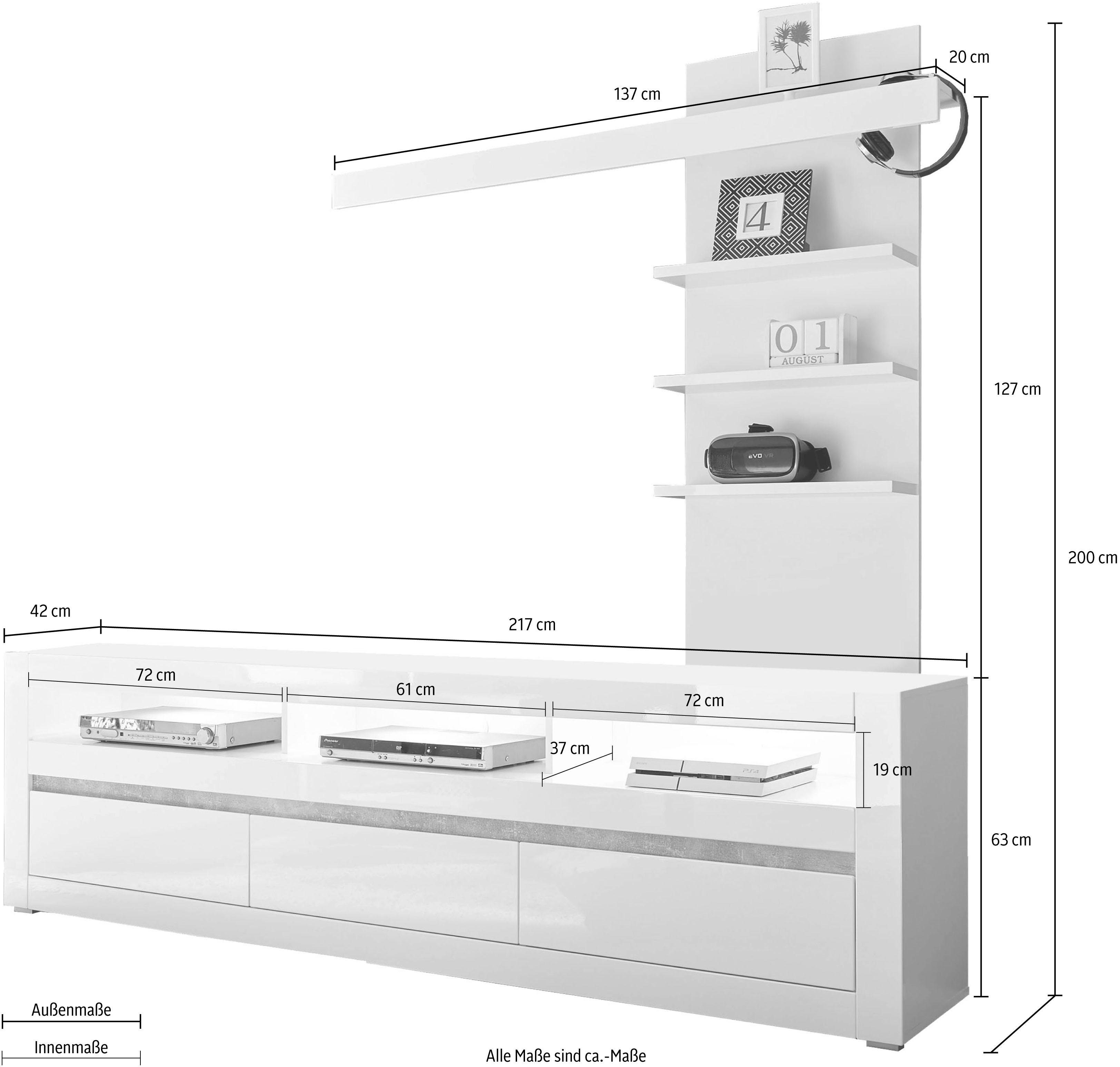 INOSIGN Wandmeubel Carat (2-delig)