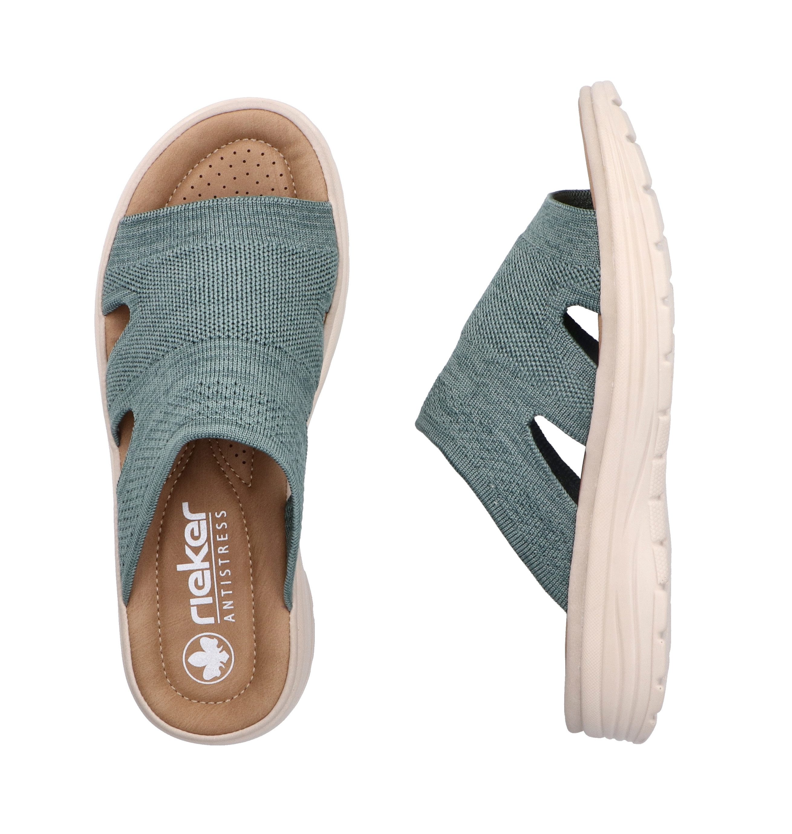 Rieker Slippers , zomerschoen, huisschoen, slippers, strandschoen met voetbed