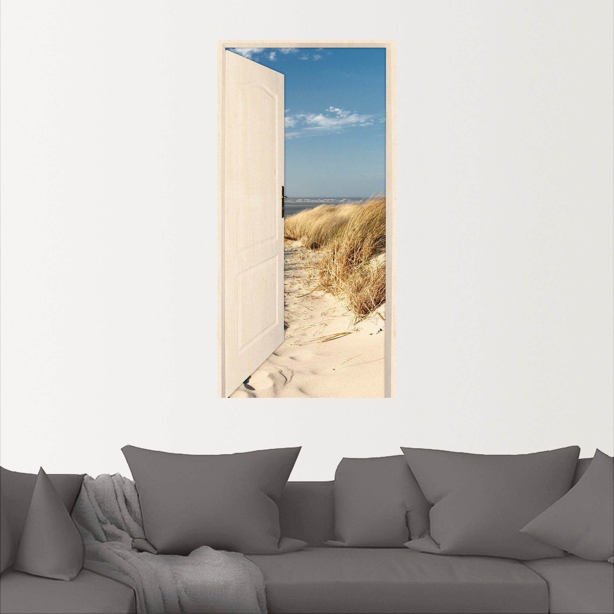 Artland Artprint Noordzeestrand op Langeoog als poster, muursticker in verschillende maten