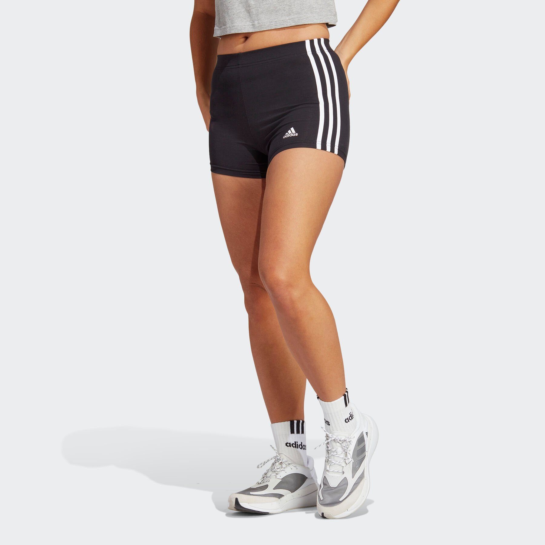 adidas Sportswear Short ESSENTIALS 3-STRIPES SINGLE JERSEY BOOTY (1-delig)