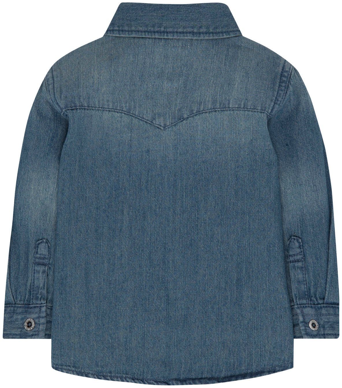 Levi's Kidswear Overhemd met lange mouwen LVB-BARSTOW WESTERN SHIRT in jeans-look voor baby jongens