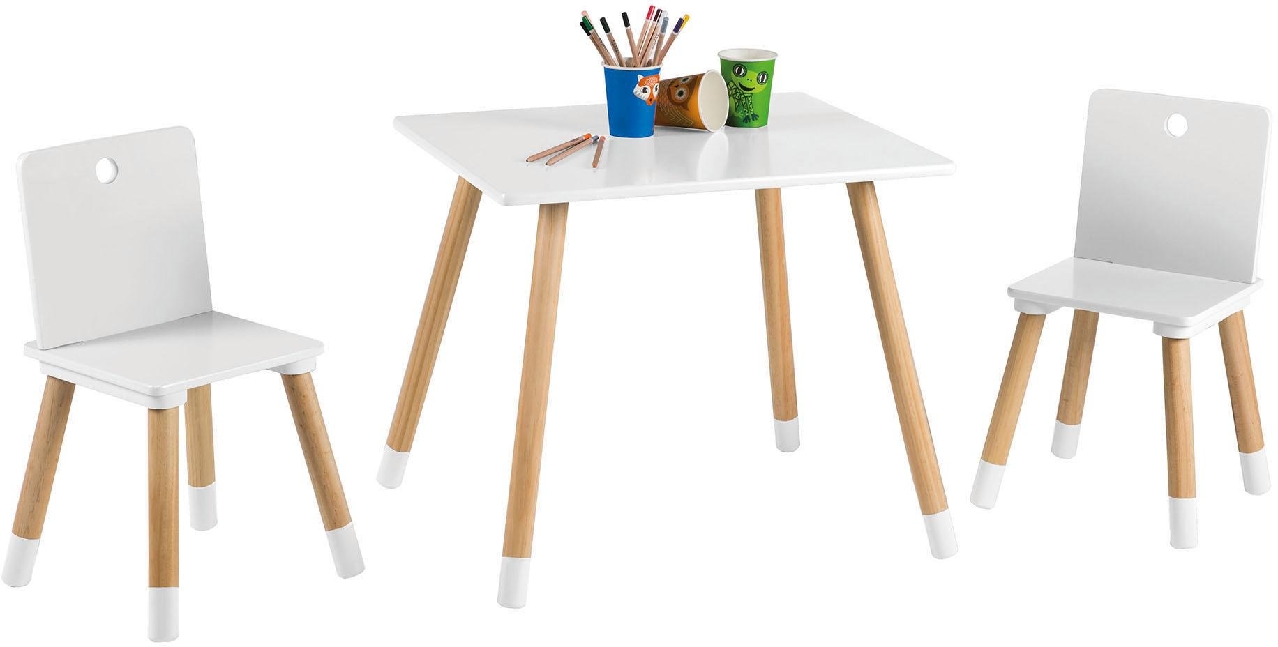 Fonkelnieuw Roba tafel en stoelen voor kinderen, »Kinderzithoek, wit« online RK-19