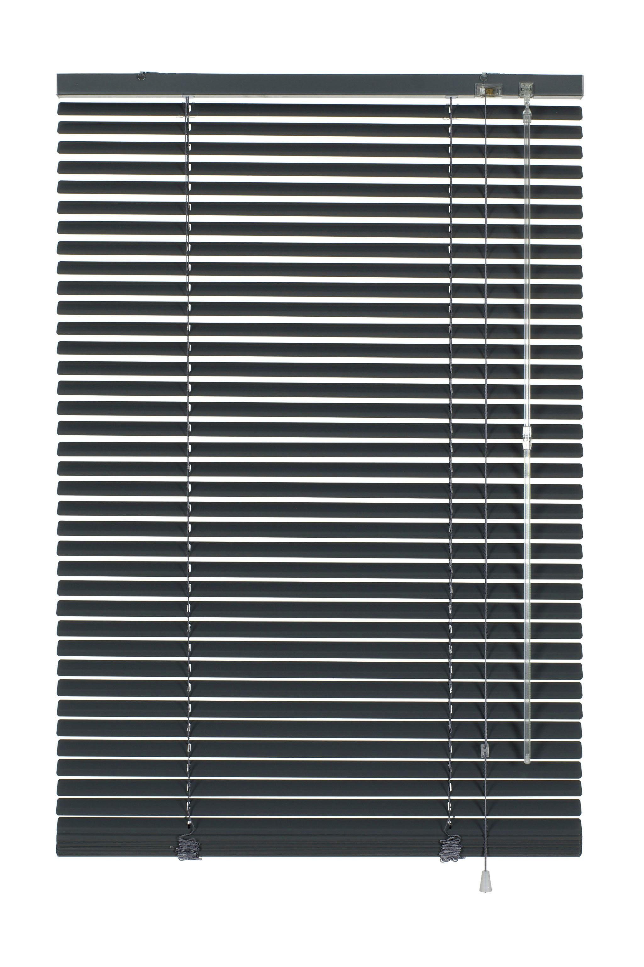 GARDINIA Jaloezie Aluminium-jaloezie 25 mm Jaloezieladderbanden in kleur bijpassend (1 stuk) vouwgordijnen & jaloezieën maat H/B: 175/40 cm grijs