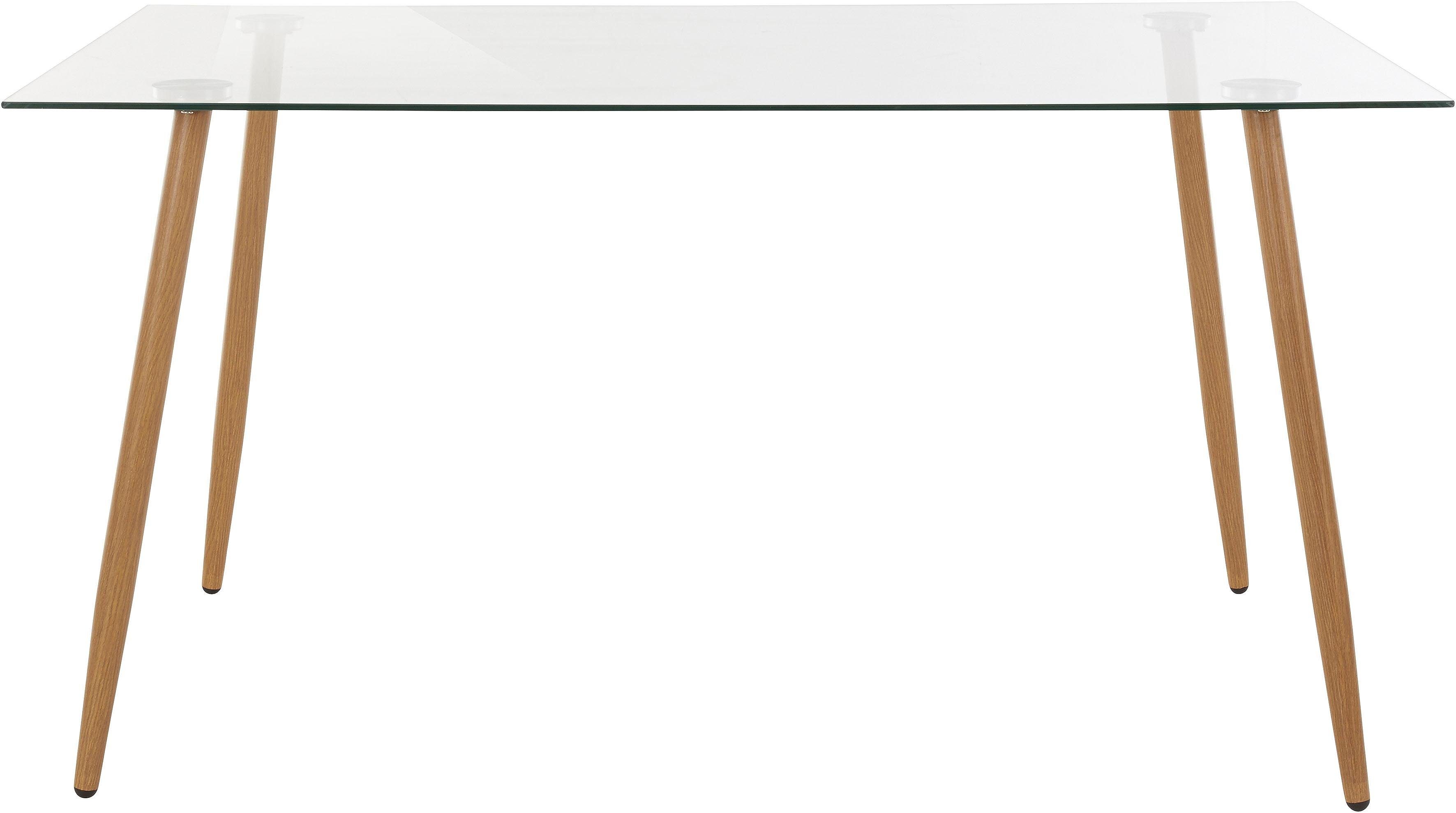 INOSIGN Glazen tafel MILLER Breedte 140 cm