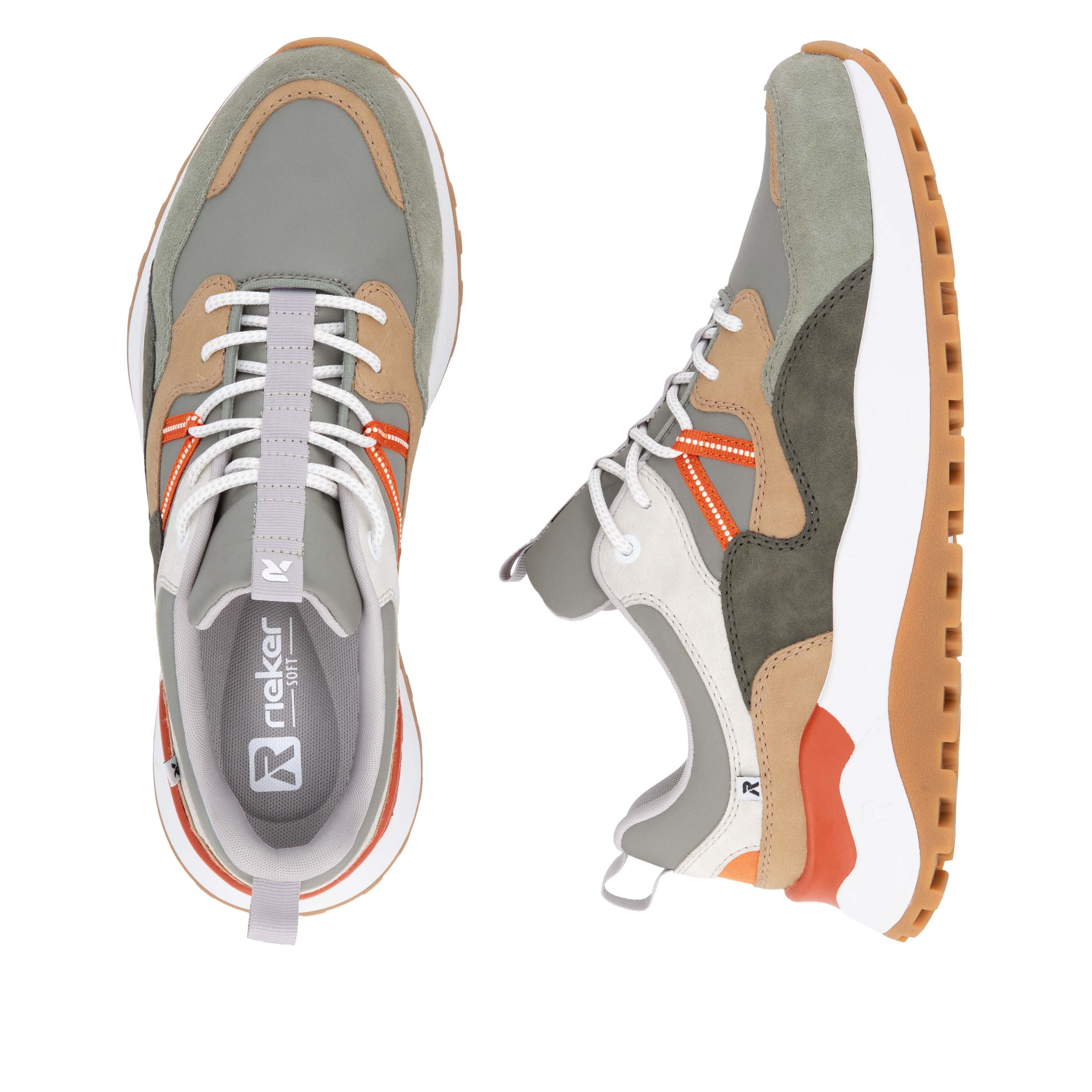 RIEKER Sport Slip-on sneakers Castello , lage schoen, vrijetijdsschoen, slip-in met uitneembare zachte inlegzool