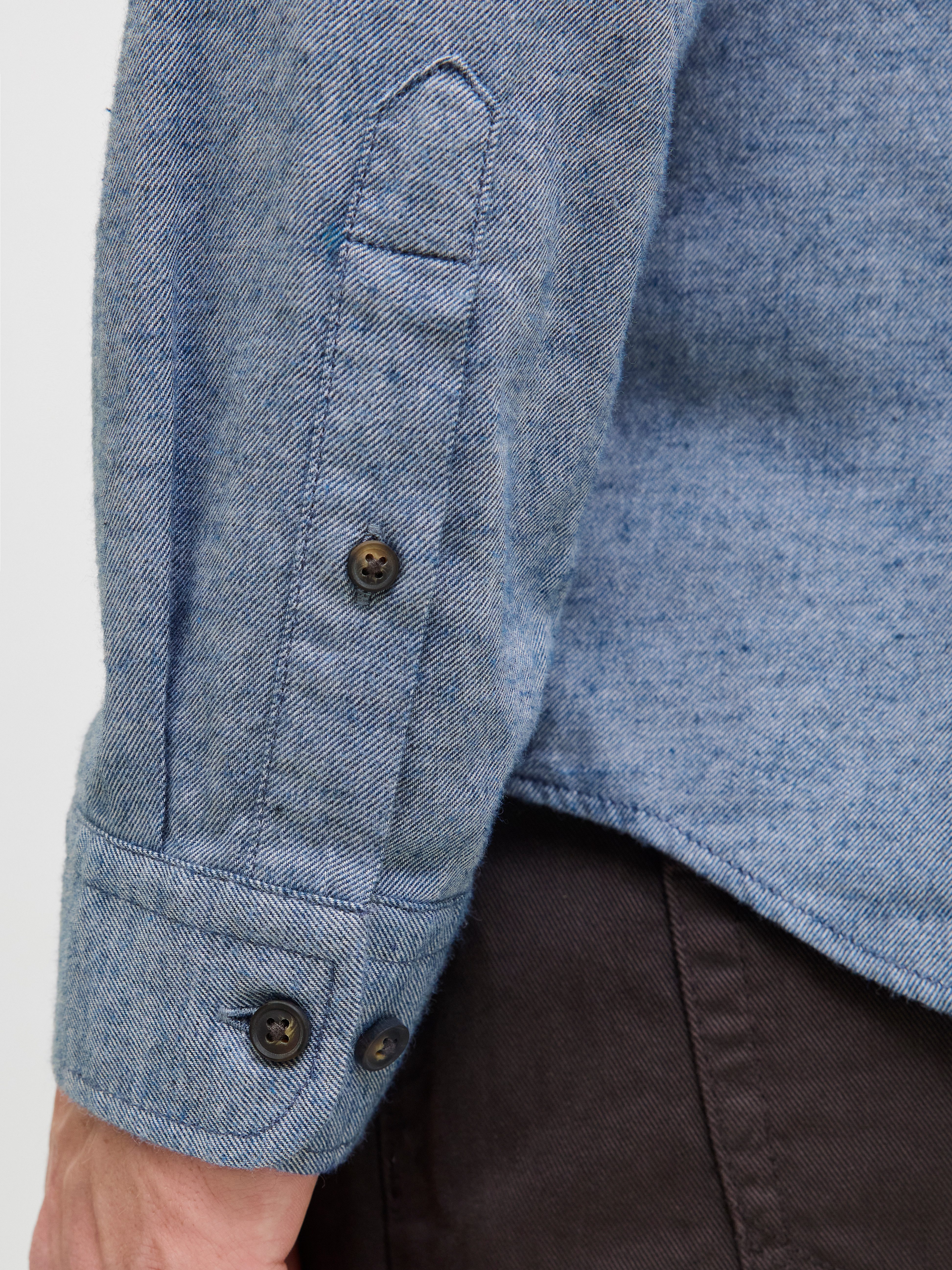 Jack & Jones Overhemd met lange mouwen JJECLASSIC MELANGE SHIRT L/S NOOS