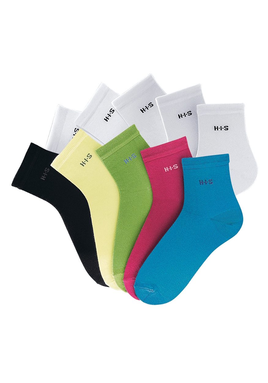 H.I.S Korte sokken lichte, ventilerende kwaliteit (set, 10 paar)