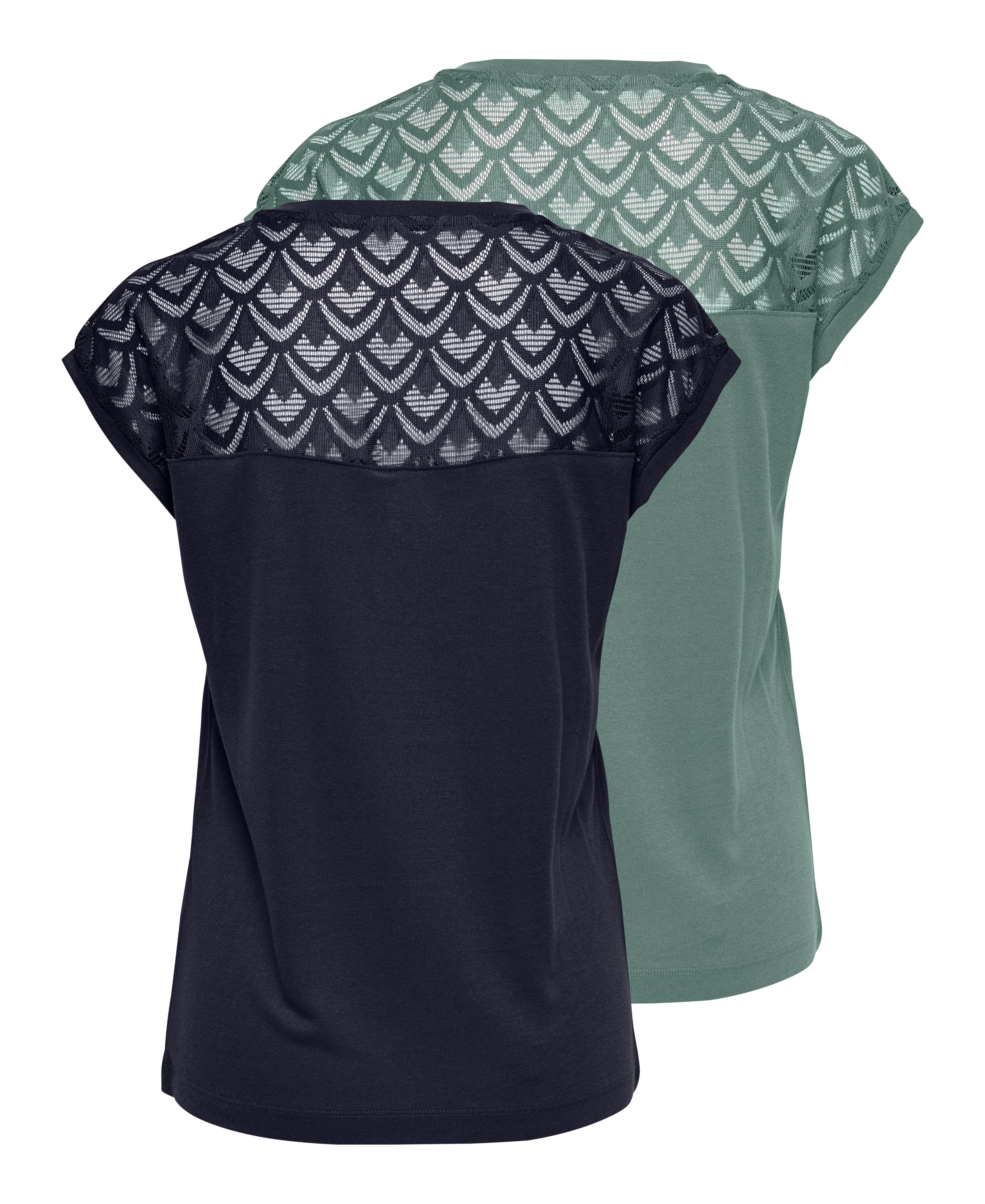 Only Shirt met korte mouwen ONLNICOLE LIFE S/S MIX TOP 2 PACK CS JRS (2-delig, Set van 2)