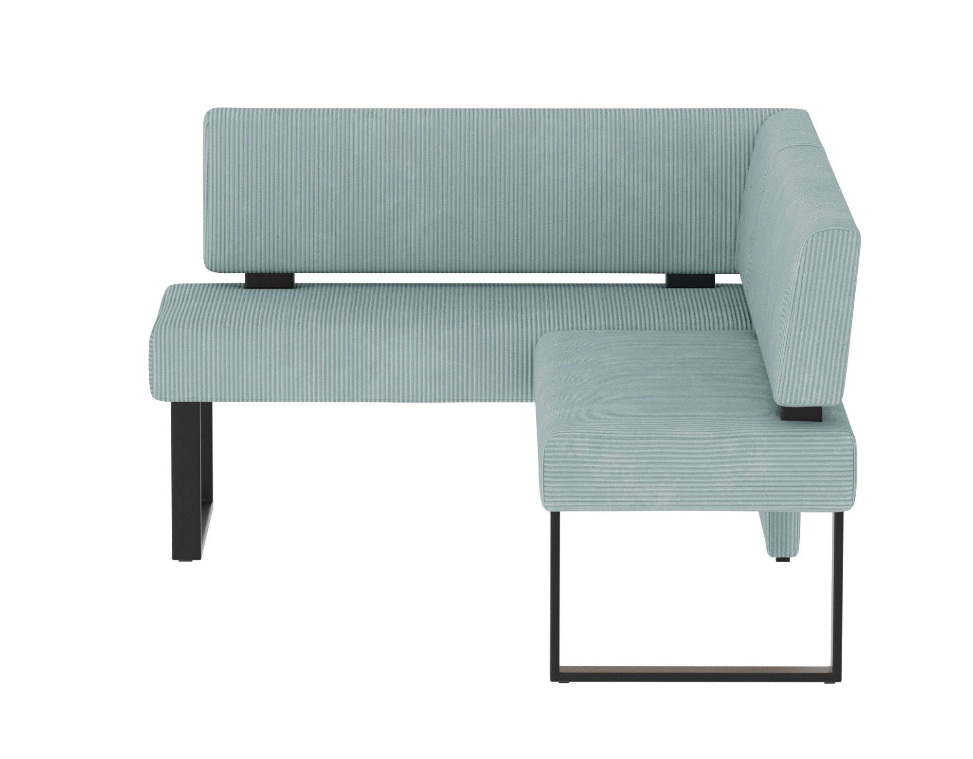 Home affaire Hoekbank Oliver met metalen frame, keukenbank verschillende hoezen cord eetkamerbank ottos choice
