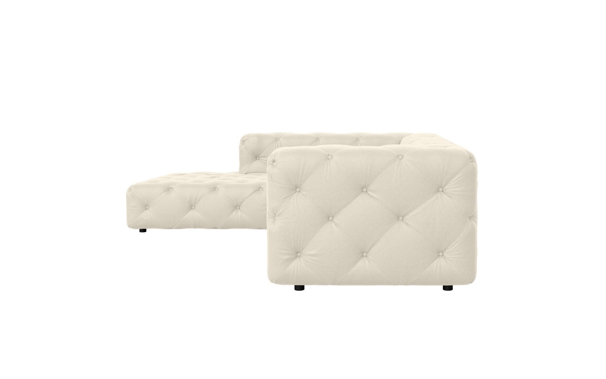 Places of Style Hoekbank FOLLINA L-vorm, met klassieke Chesterfield-knoopstiksels