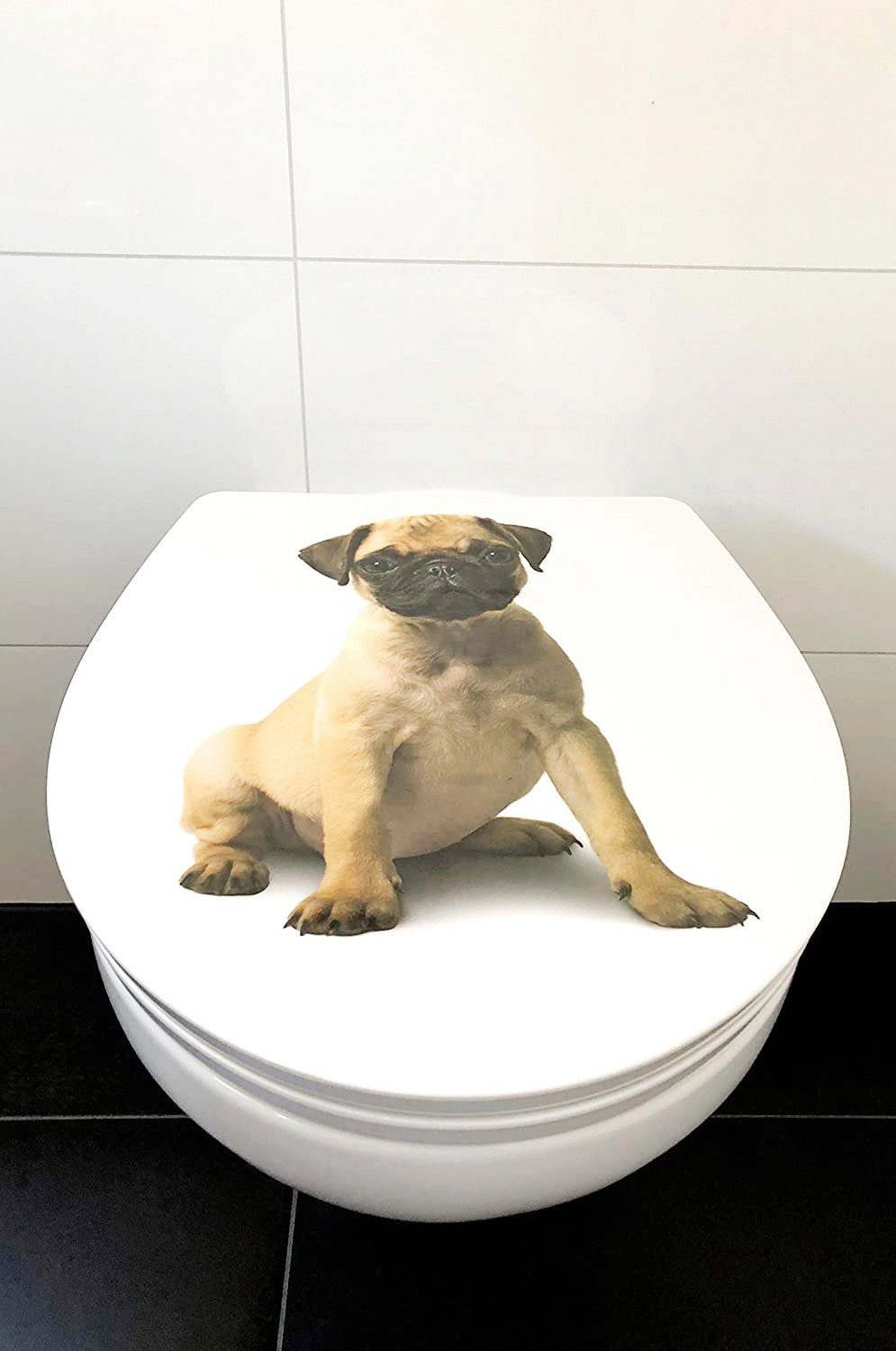 ADOB Toiletzitting Mop Soft-closemechanisme, voor het schoonmaken met één druk op de knop afneembaar