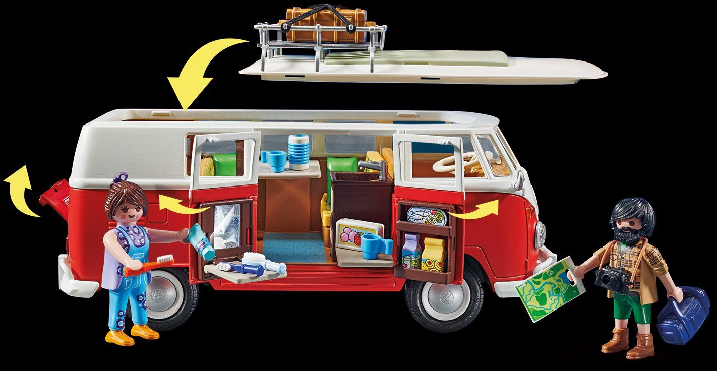 Playmobil® Constructie-speelset Volkswagen T1 campingbus (70176) VW licentie (74-delig)