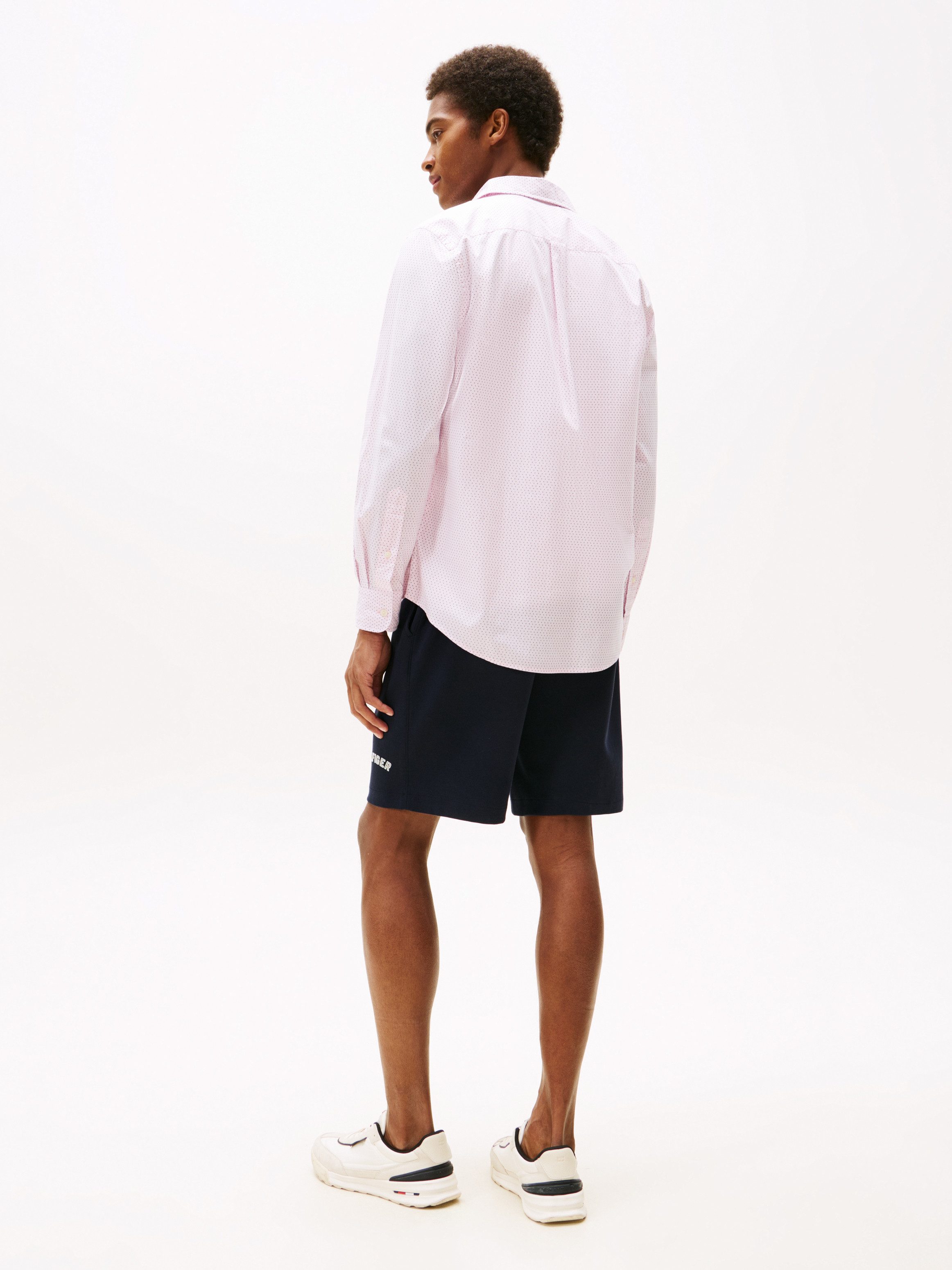Tommy Hilfiger Overhemd met lange mouwen FLEX POPLIN MINI PRINT RF SHIRT