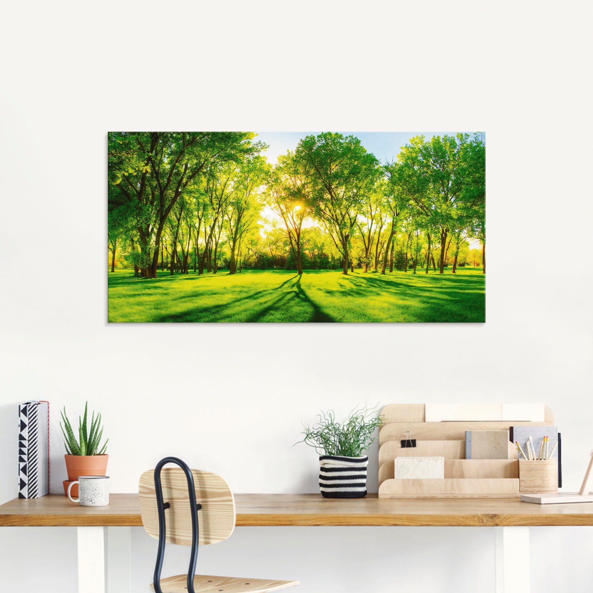 Artland Print op glas Lentewarmte II in verschillende maten
