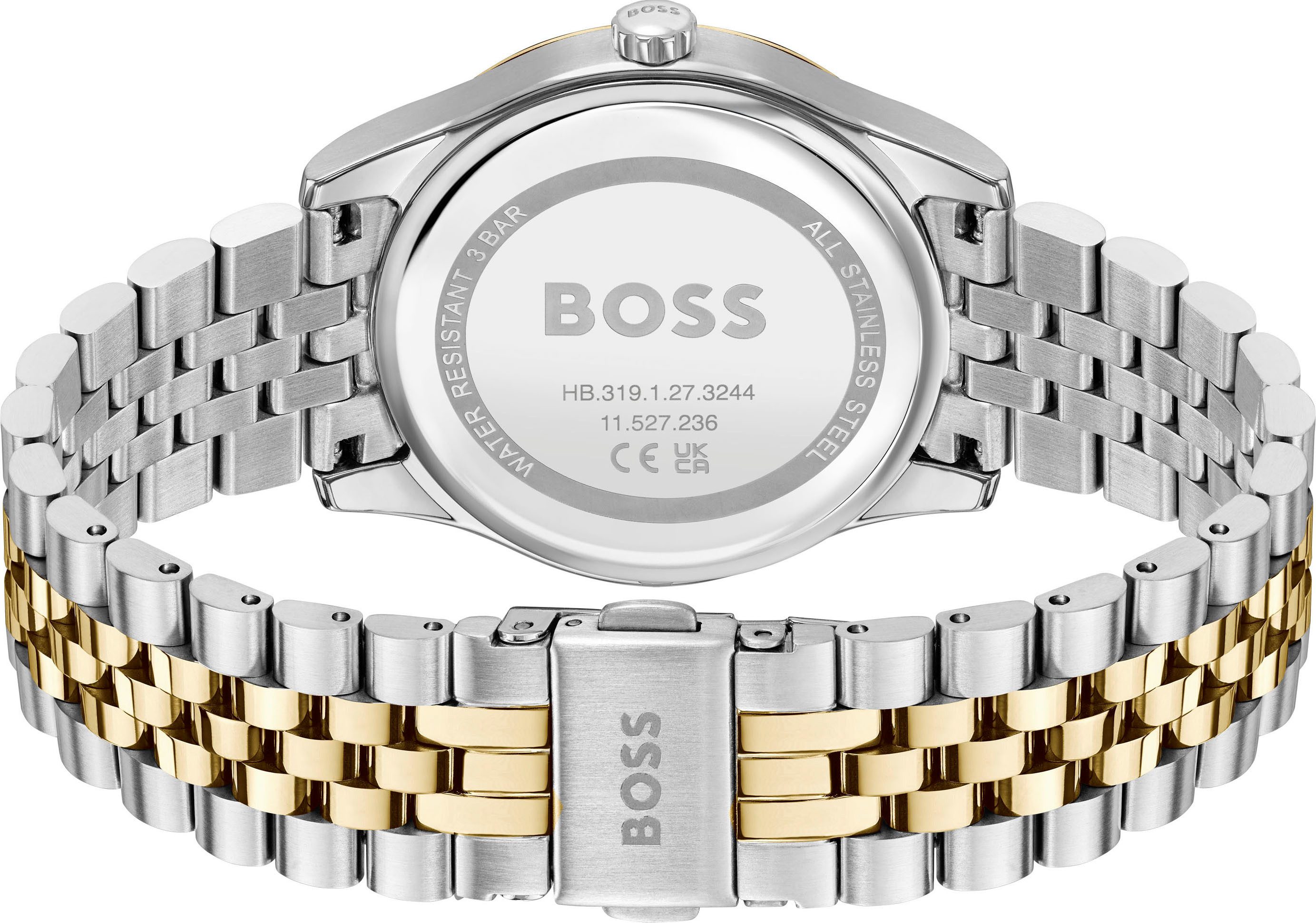 Boss Kwartshorloge GRACEFUL Horloge, dameshorloge, stalen band, analoog