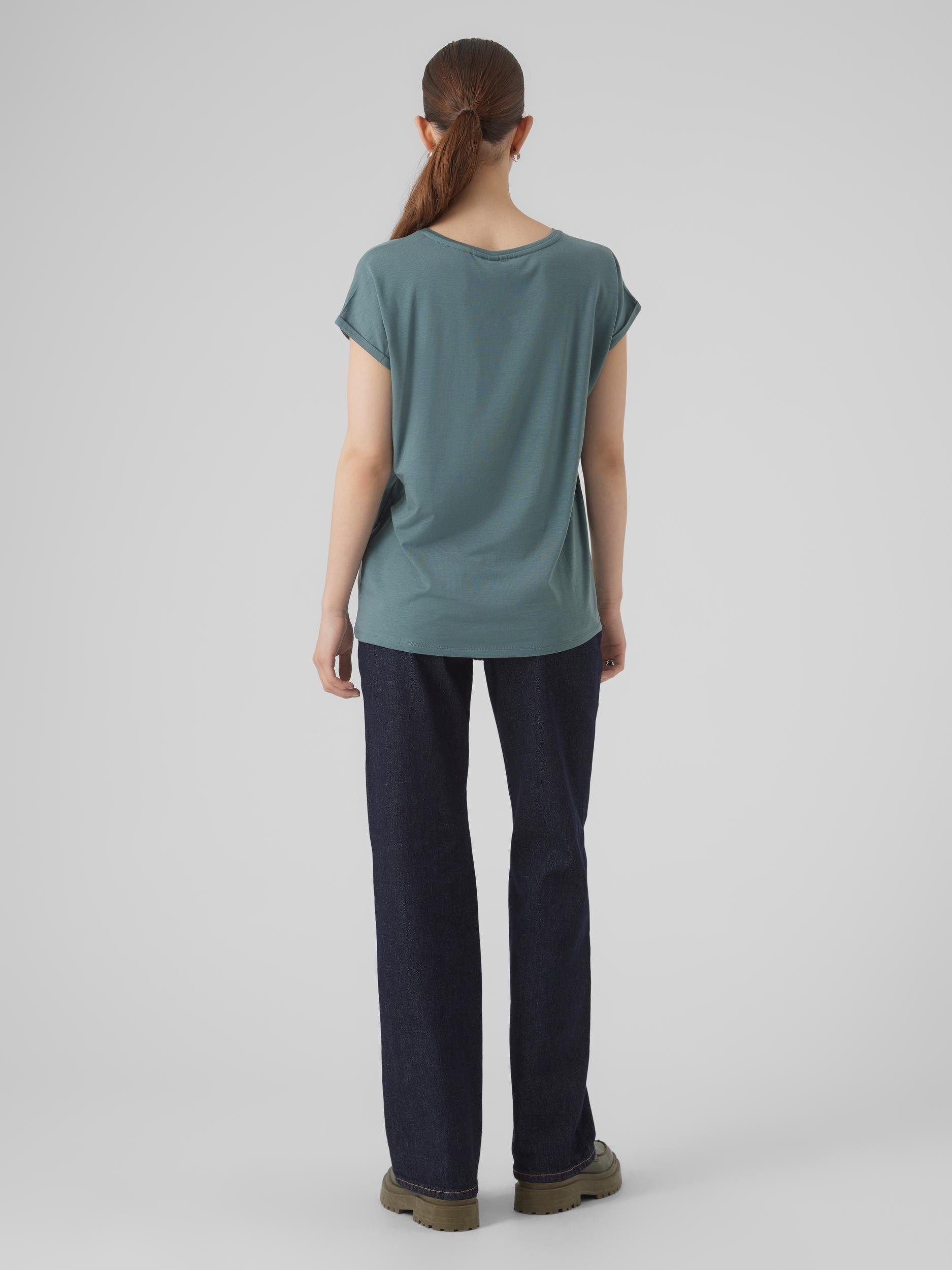 Vero Moda Shirt met ronde hals VMAVA PLAIN SS TOP GAJRS NOOS