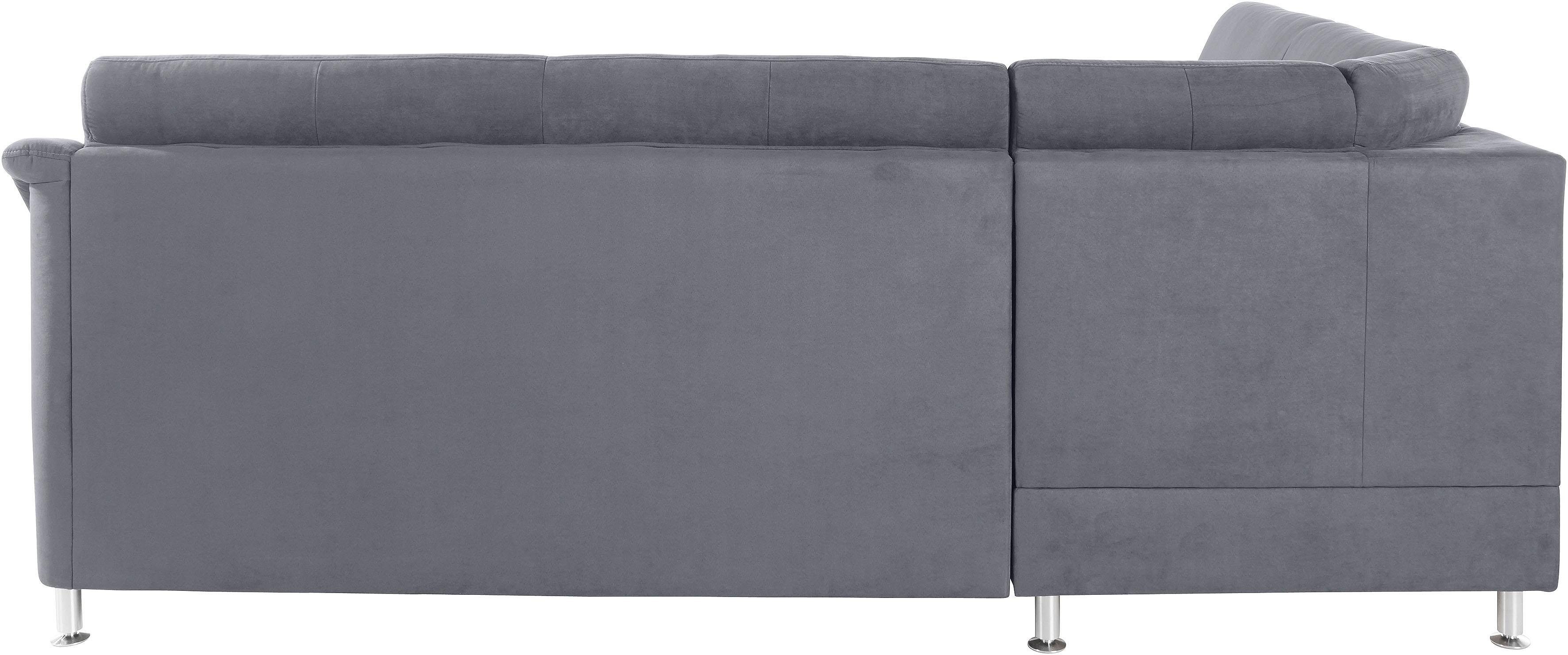 Places of Style Hoekbank Cardoso L-vorm Binnenvering, naar keuze met bed, lade